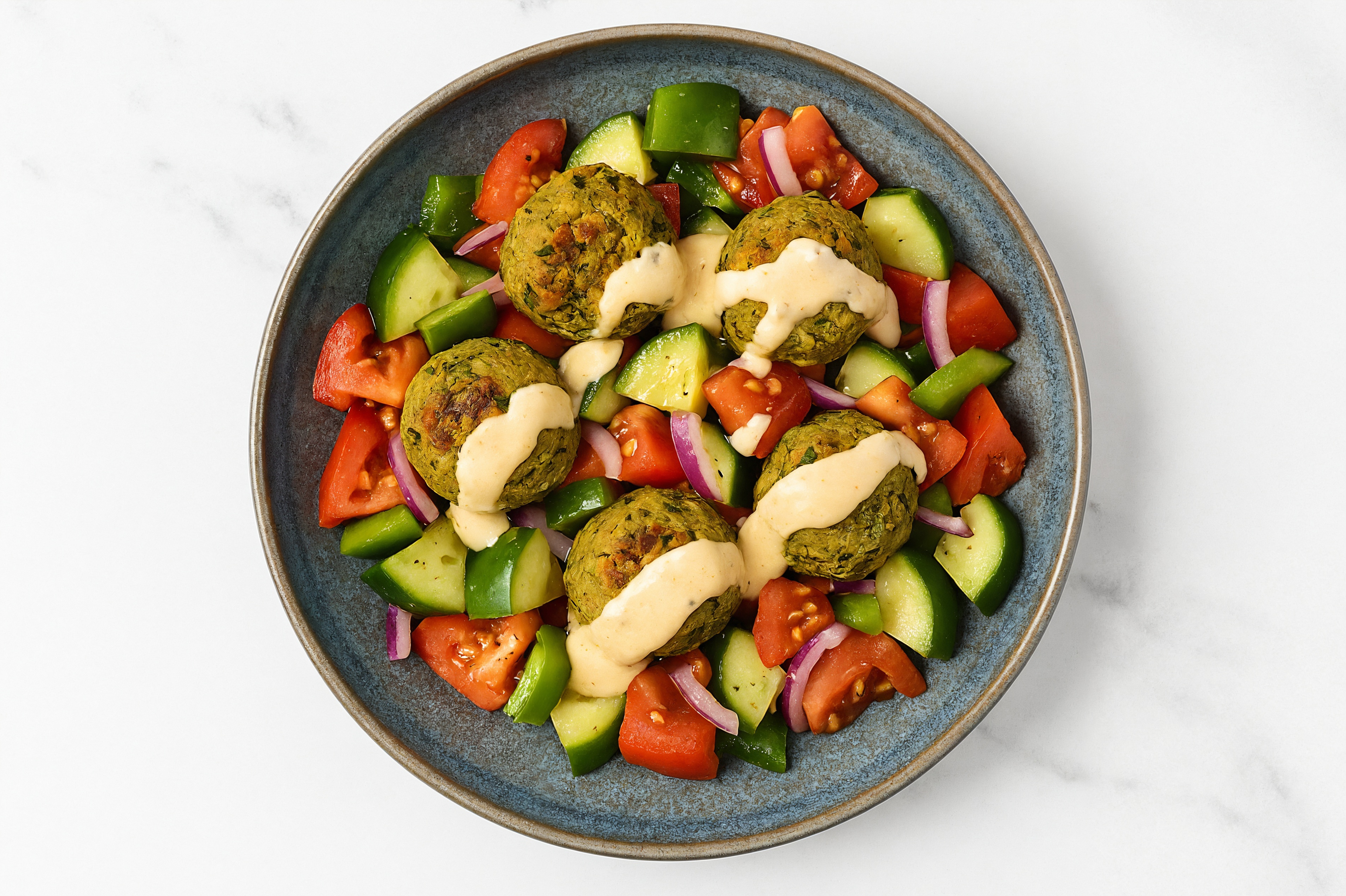 Israeli Salad Falafel Bowl