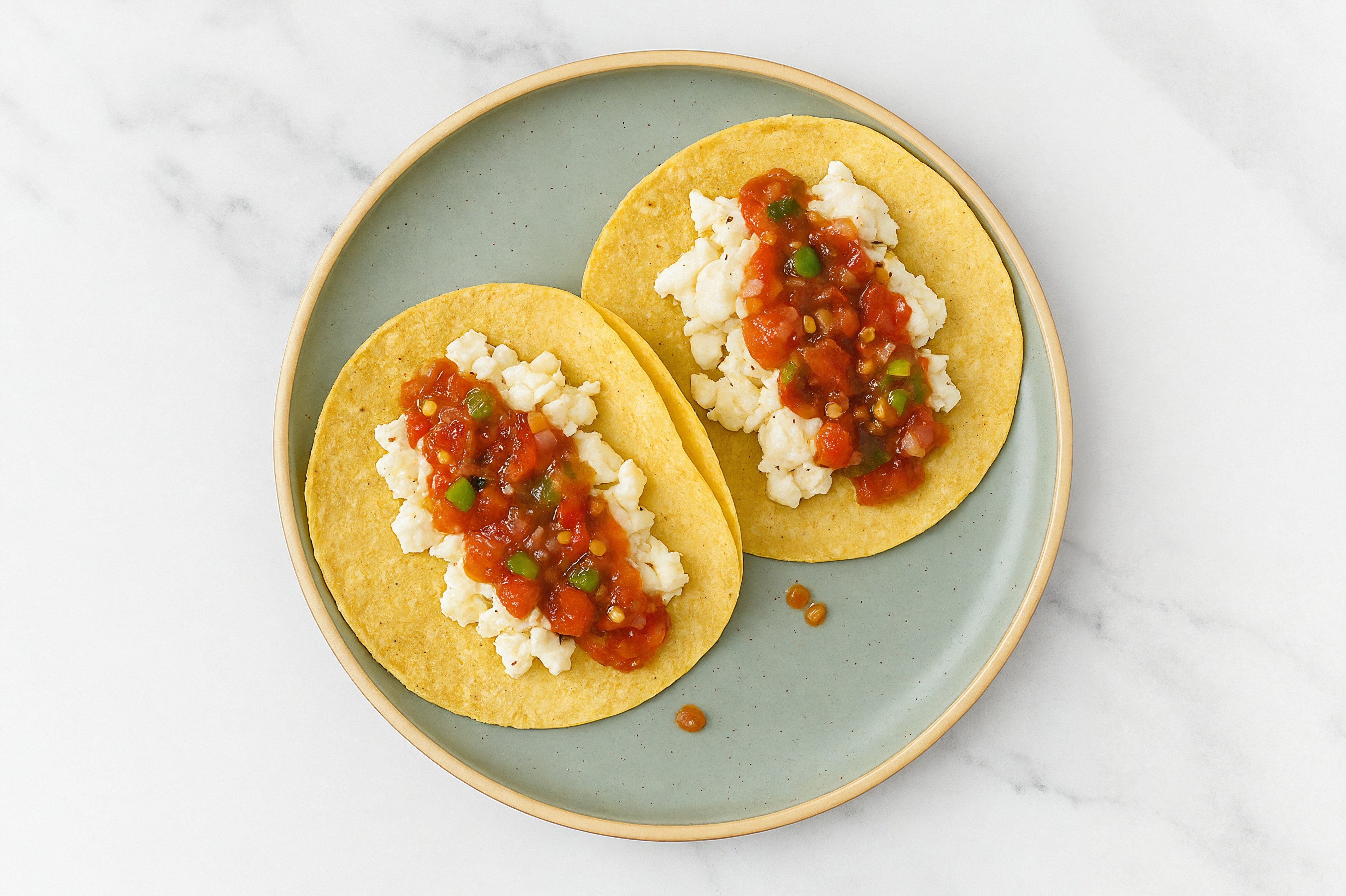 Egg White + Salsa Tacos