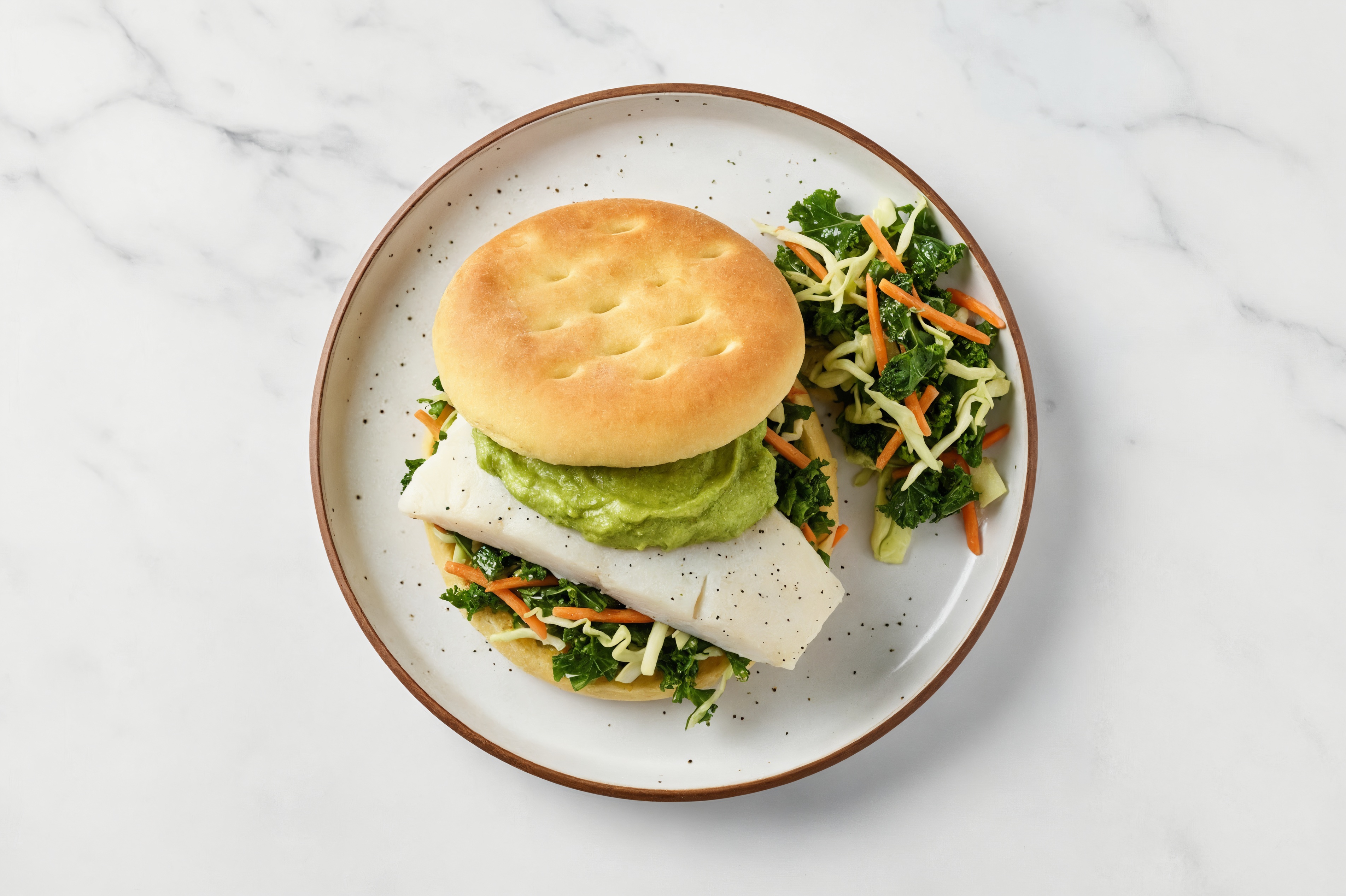  Creamy Avocado Cod Super Sandwich