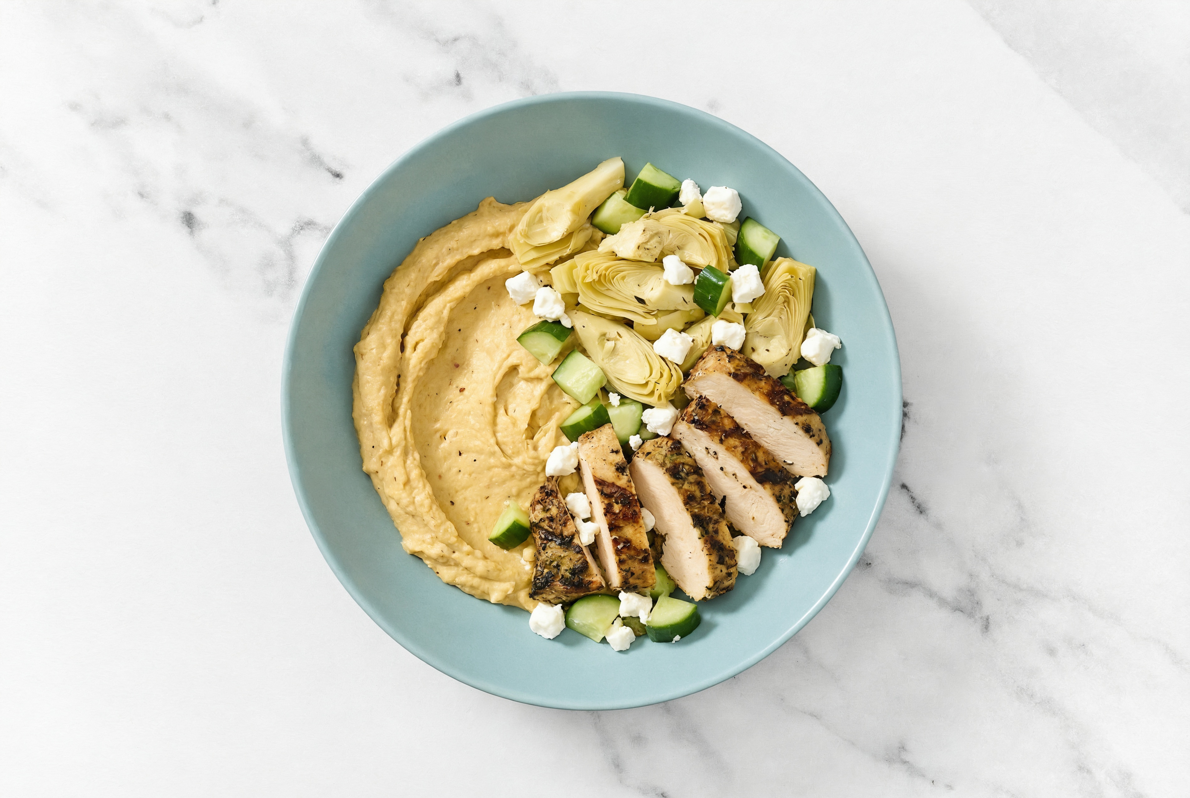 Chevre Chicken n' Artichoke Garden Bowl