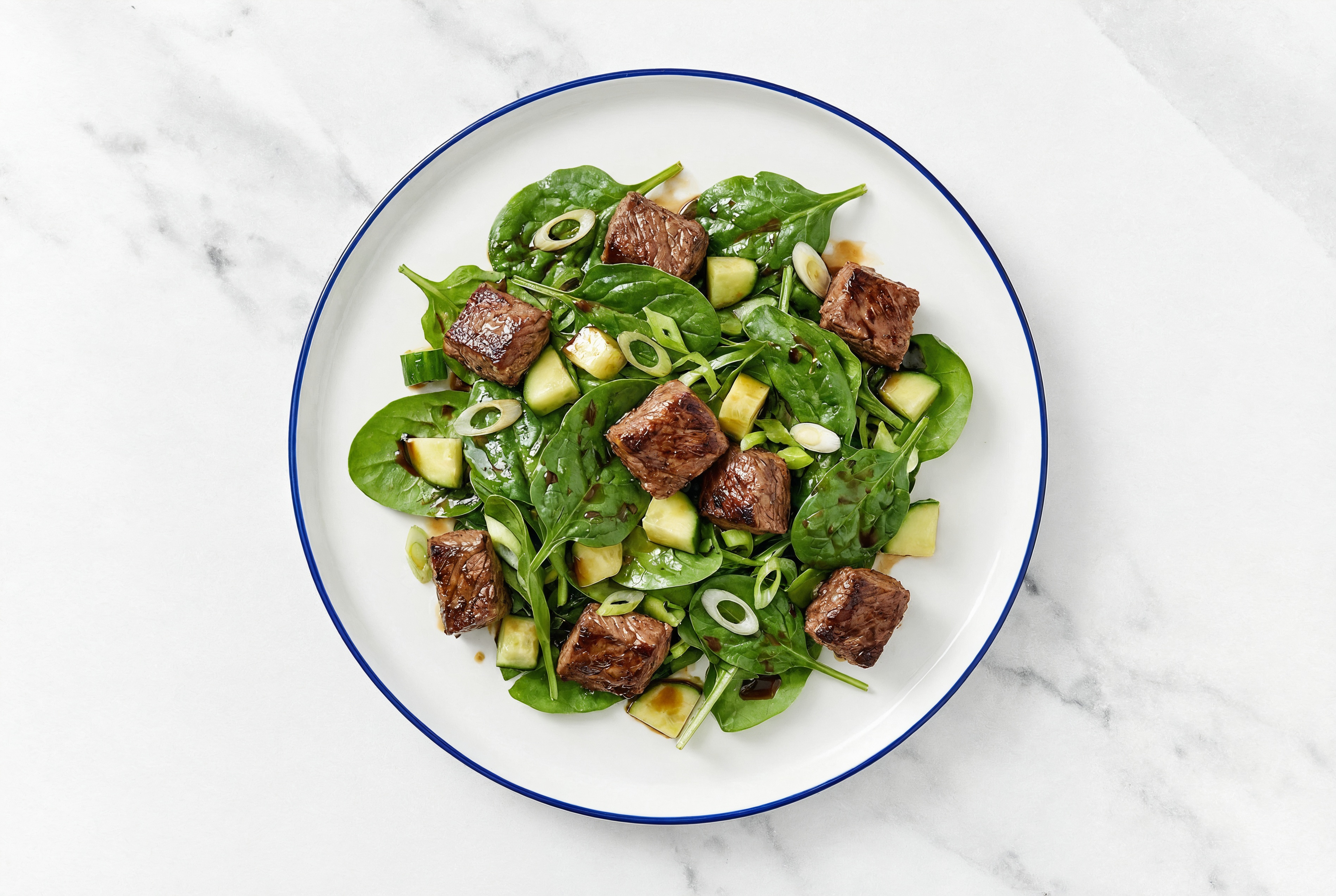 BBQ Bison Spinach Salad