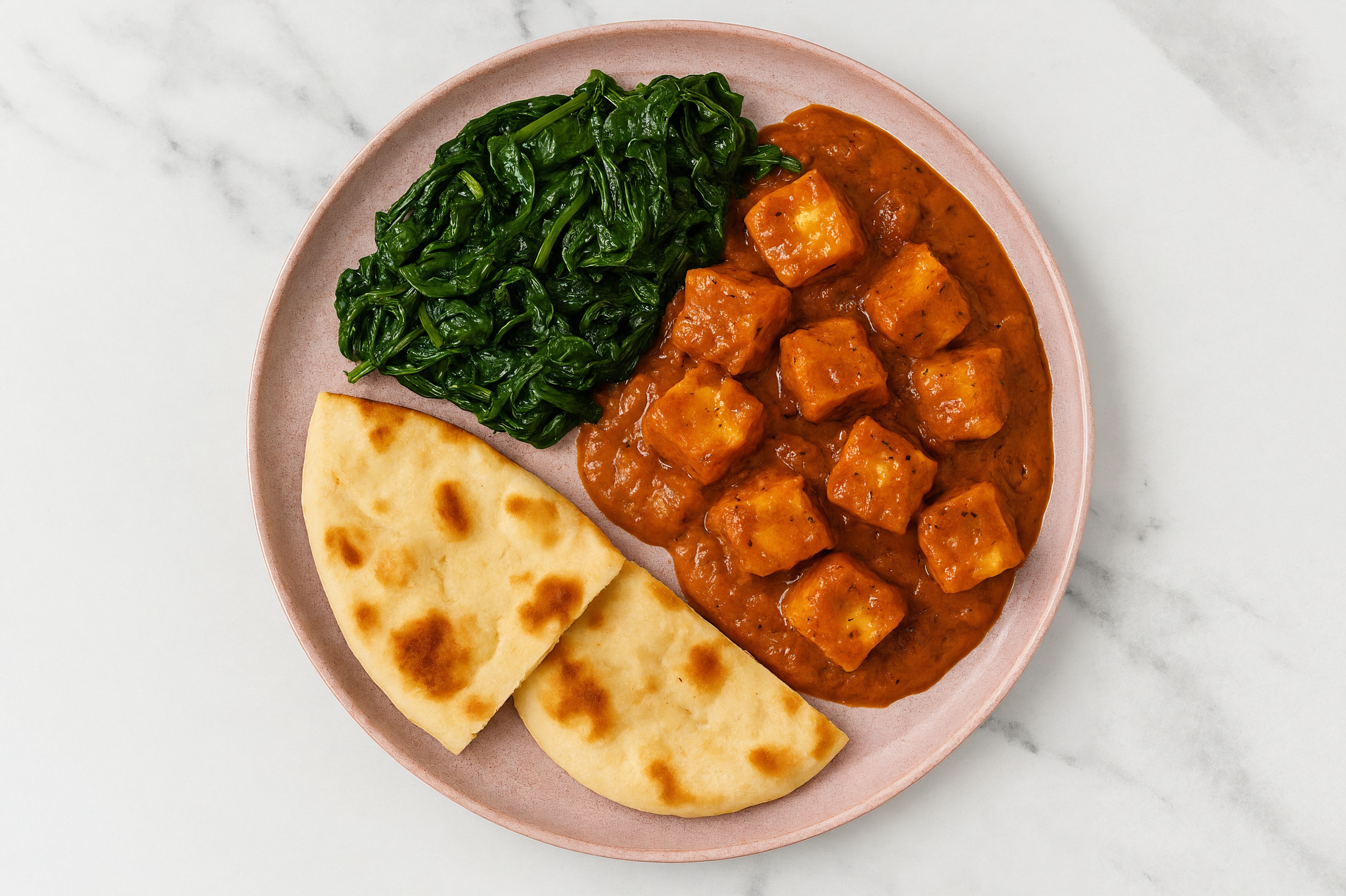 Herby Soft & Creamy Paneer Tikka Masala with Naan