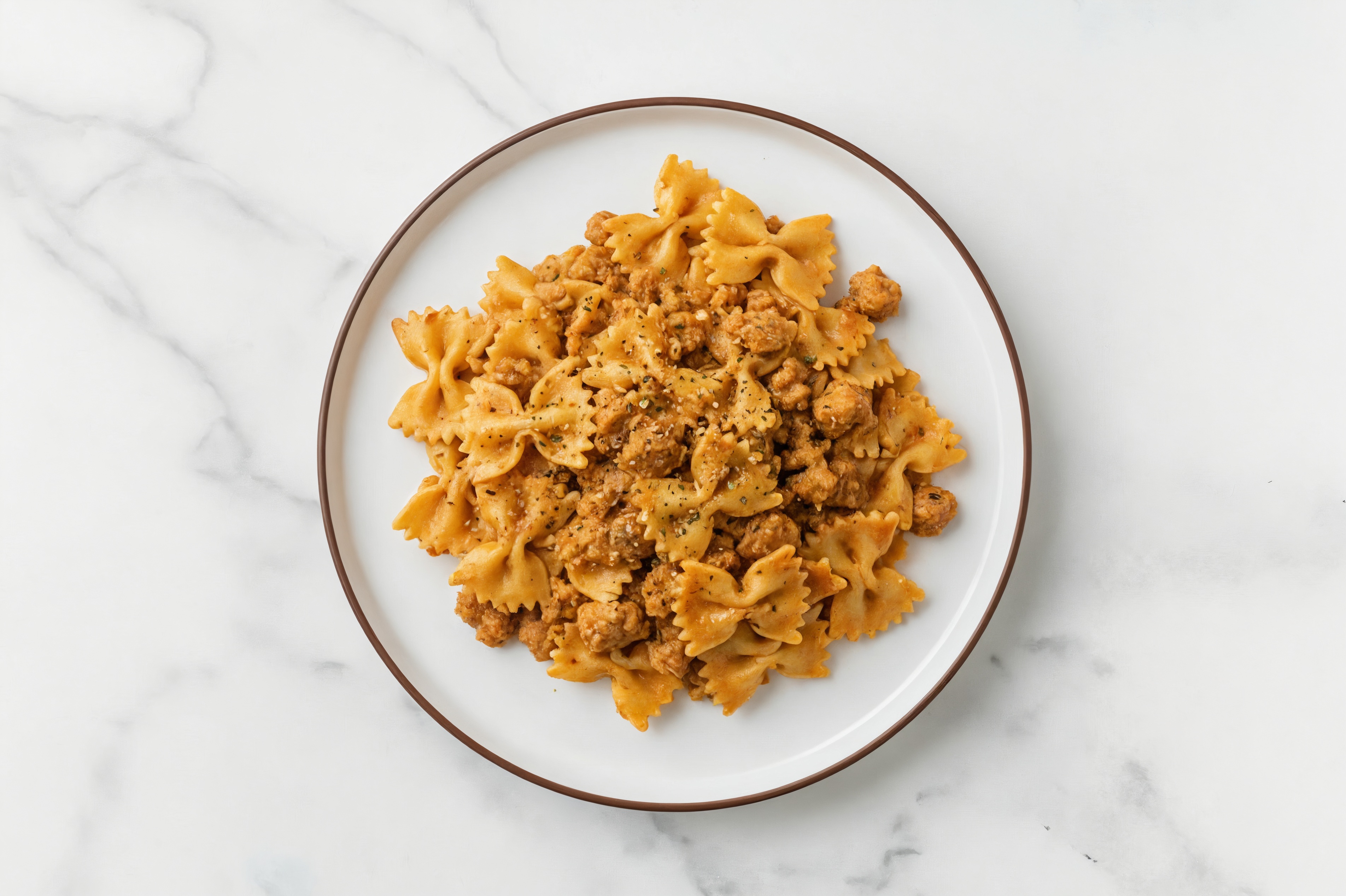 Creamy Turkey Bolognese with Farfalle Pasta