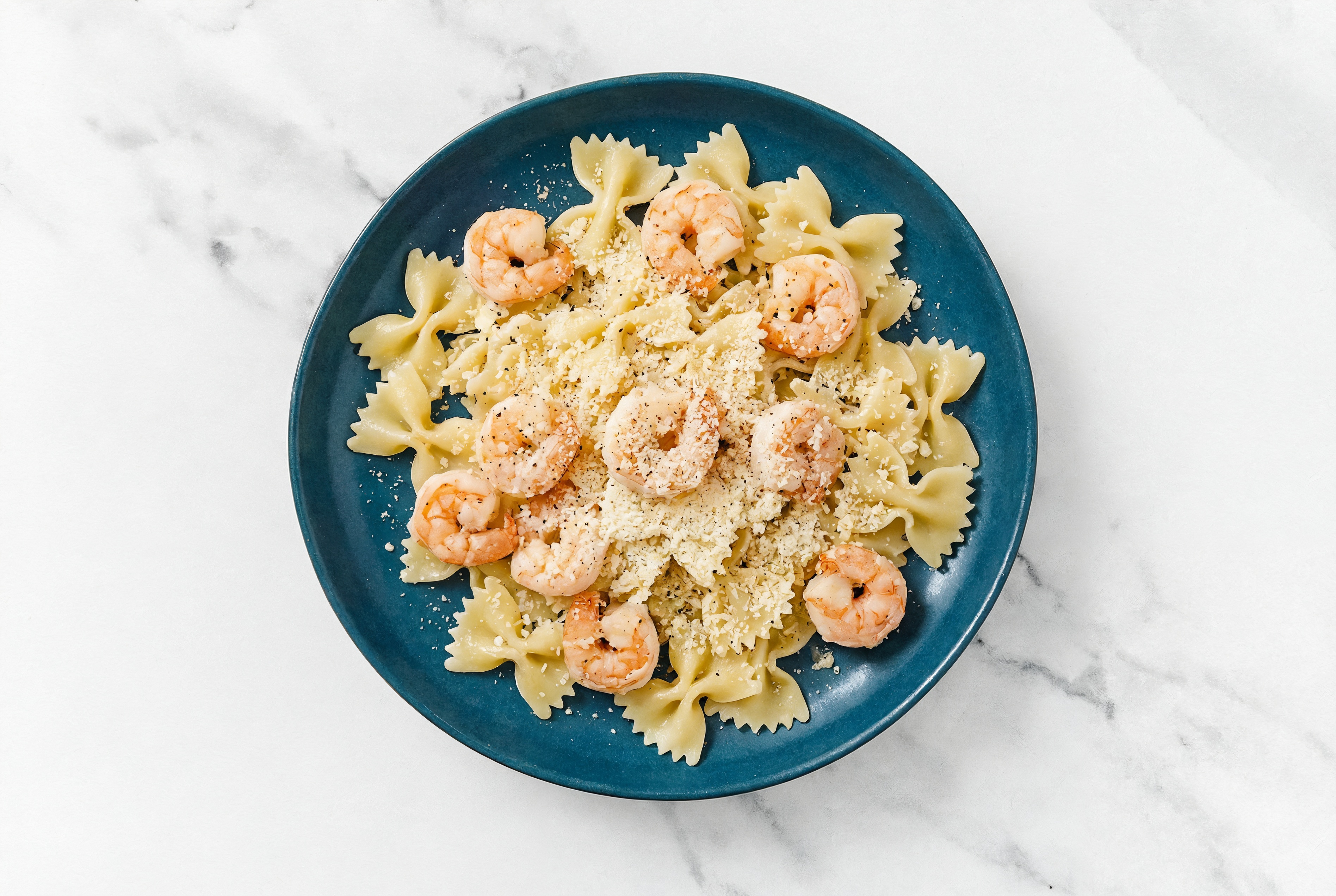 Parmesan Shrimp Farfalle