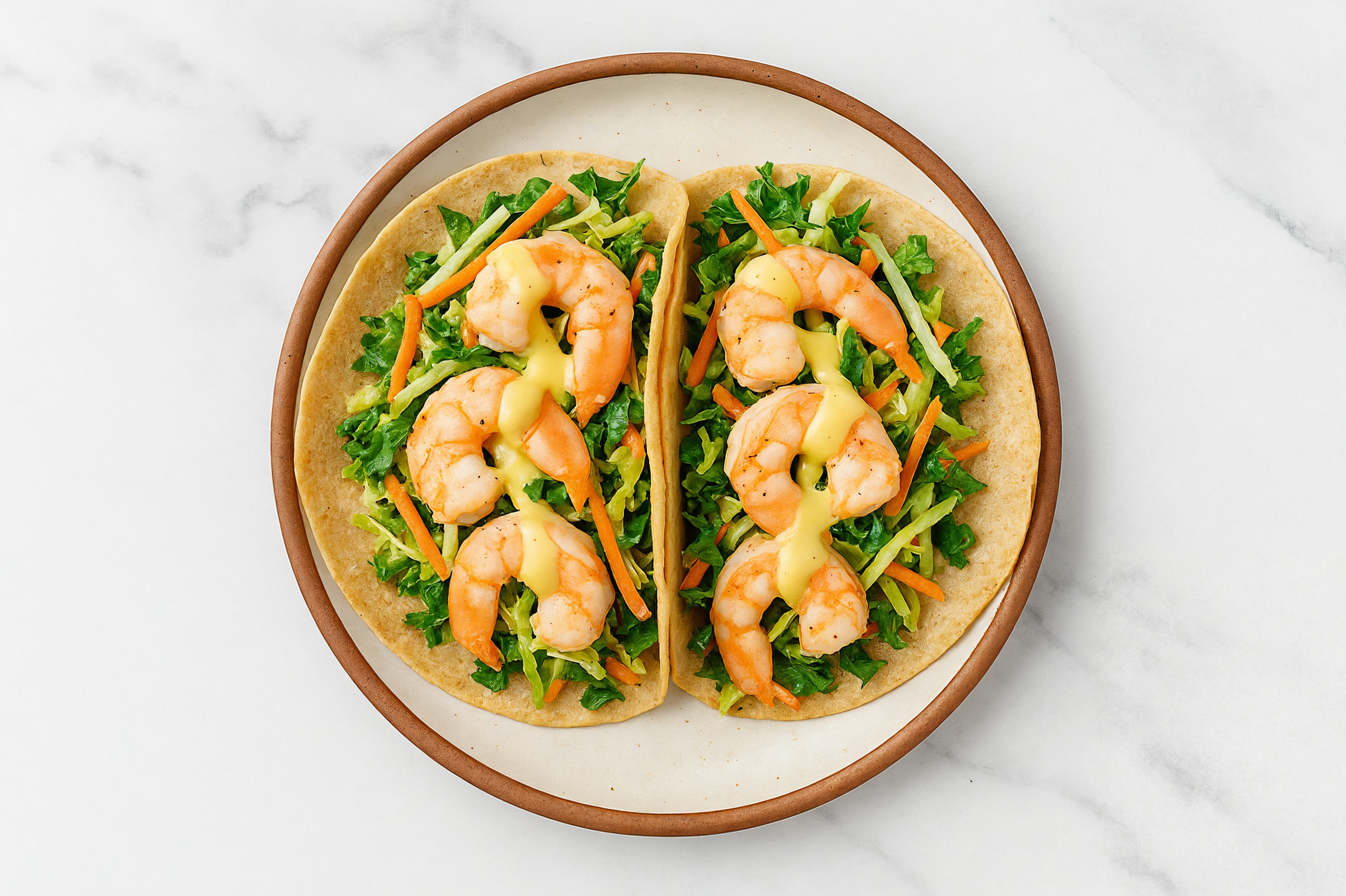 Shrimp + Veggie Tacos