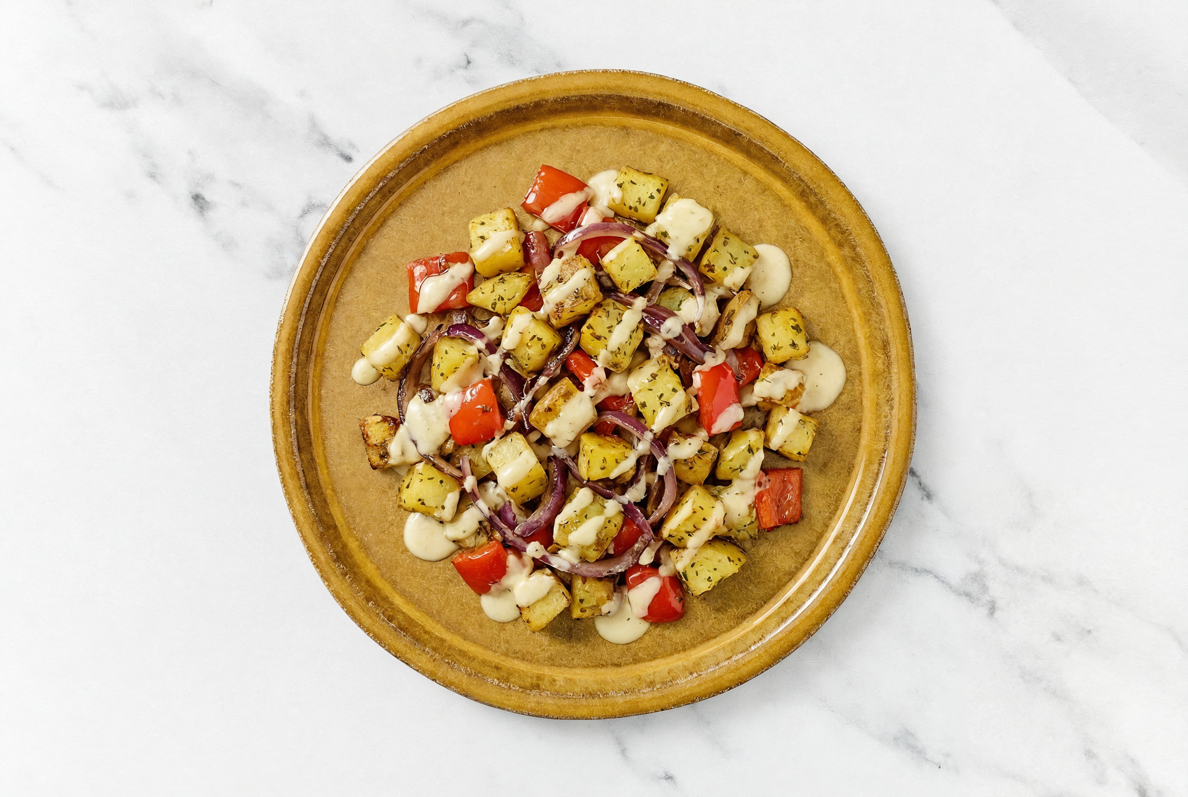  Breakfast Veggie Hash with Red Bell Pepper