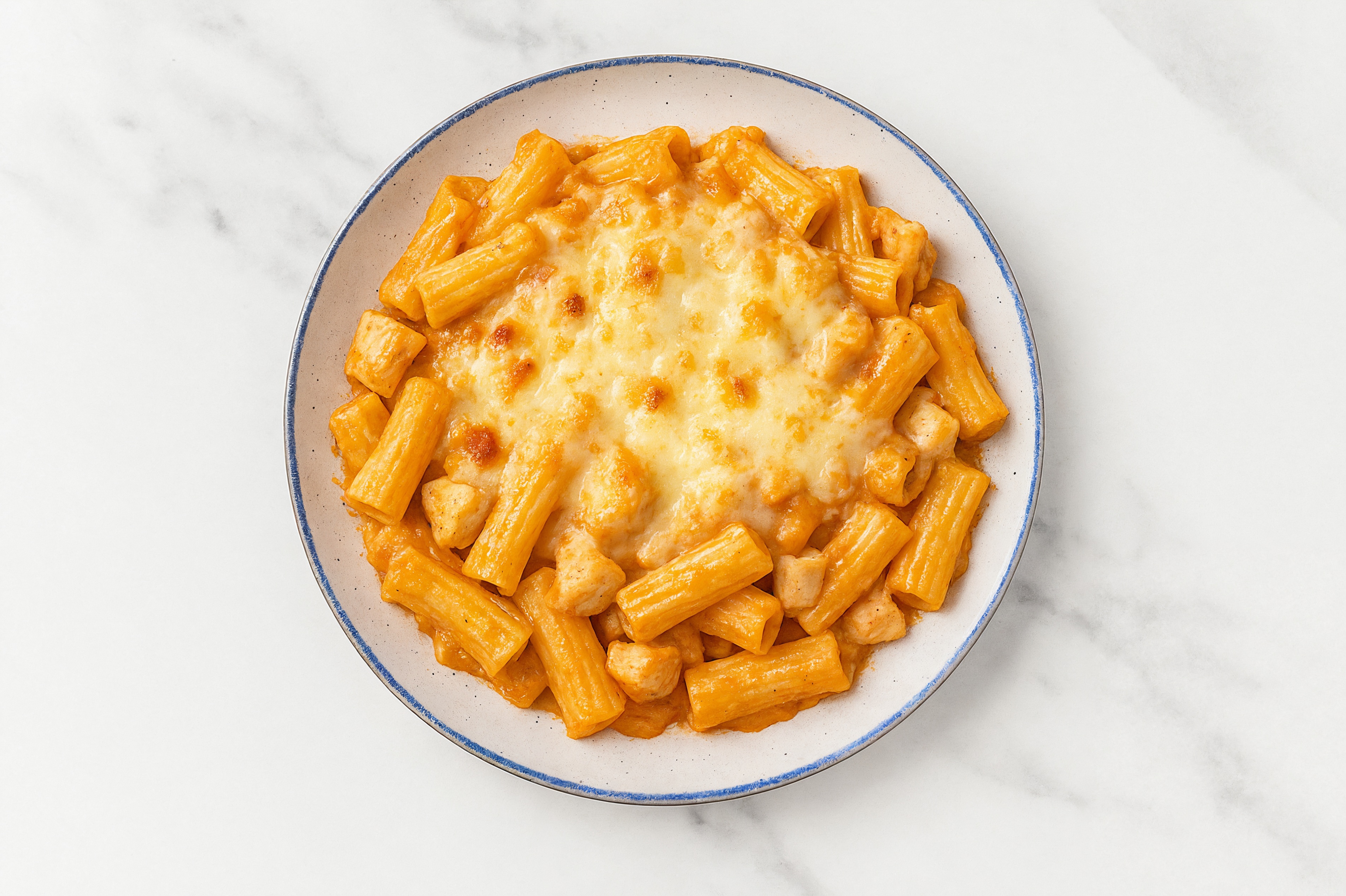 Herby Extra Cheesy Vodka Rigatoni Pasta Bake