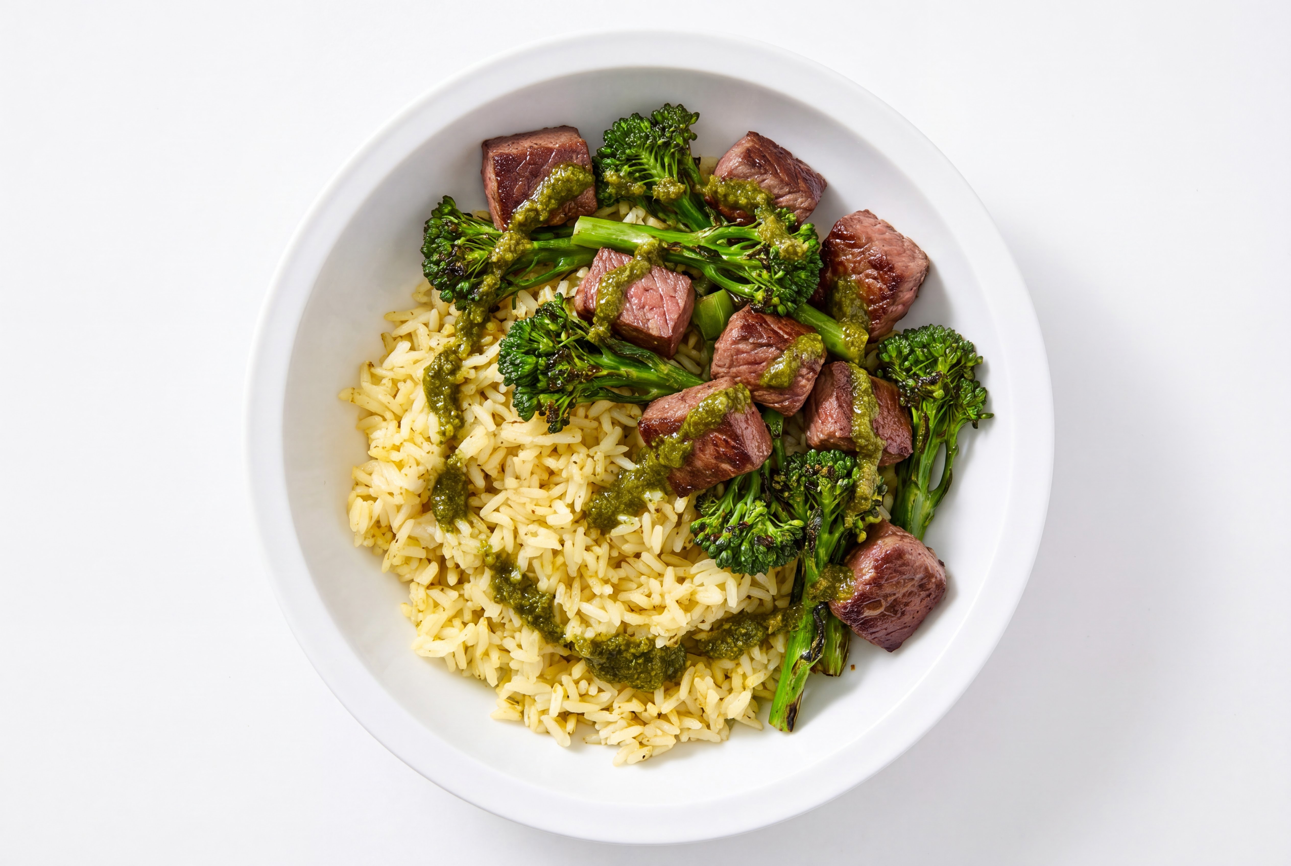 Zhoug Steak Seasoned Jasmine Rice Bowl