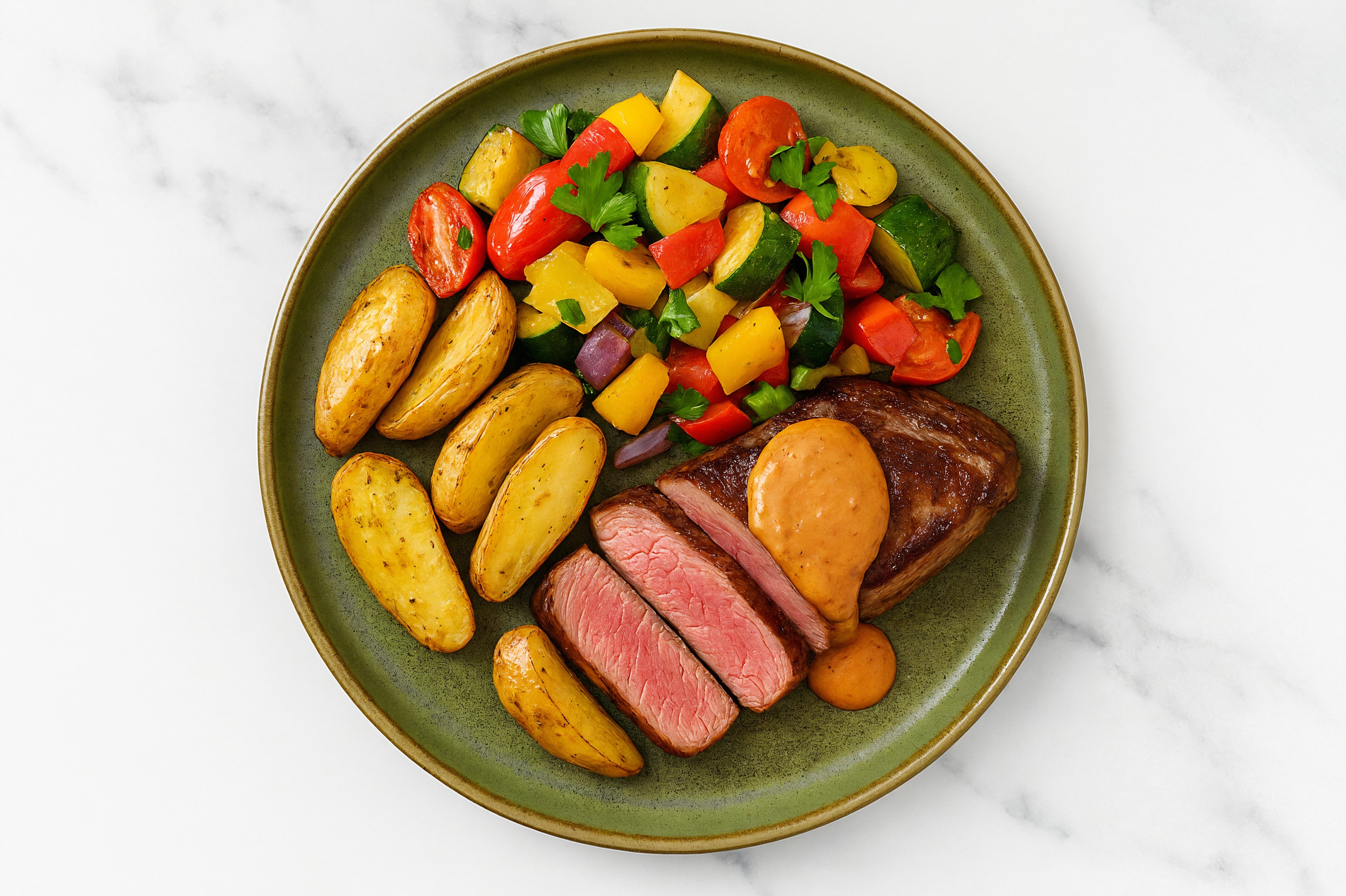 BBQ NY Wagyu Strip Steak + Summer Veggies