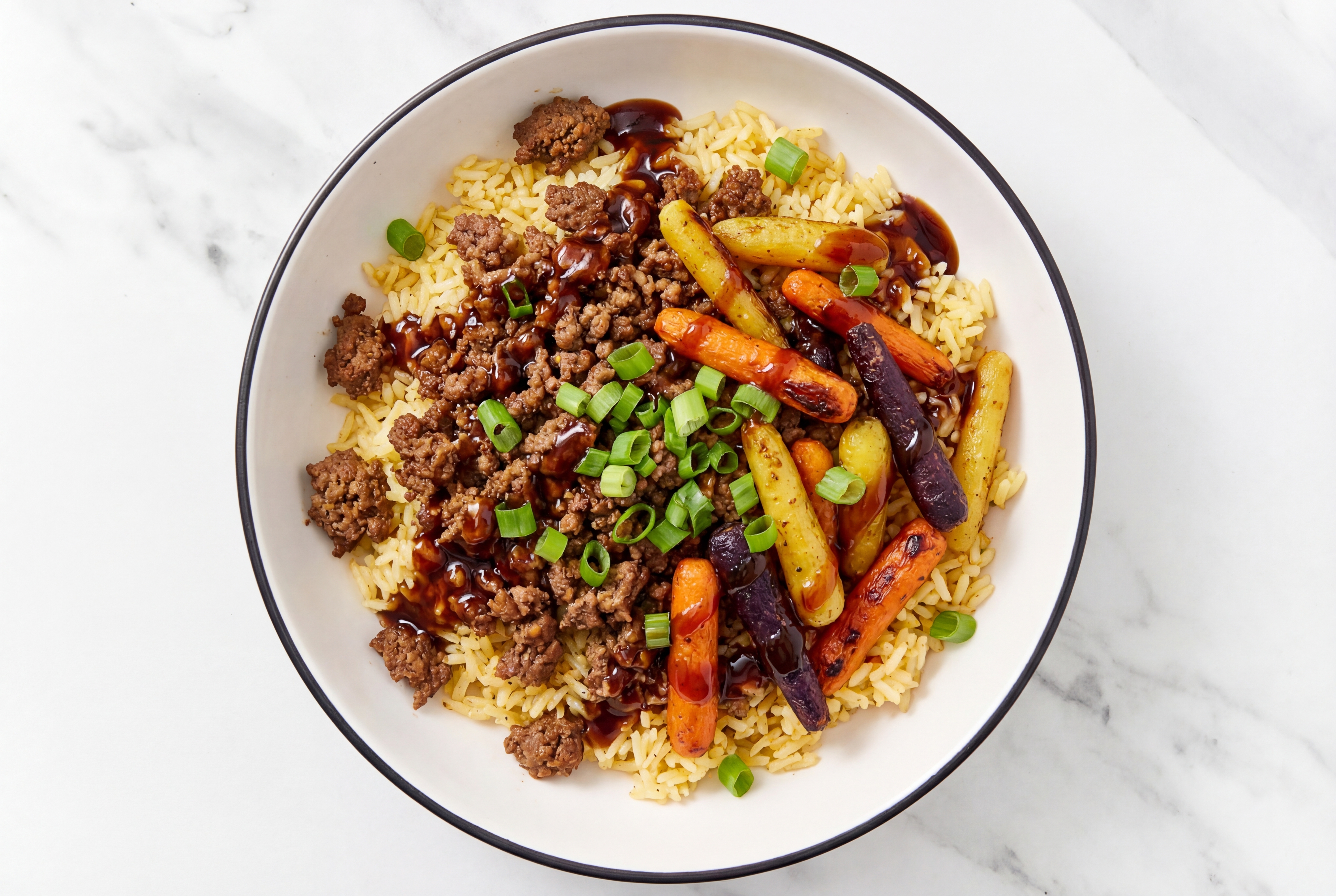 Teriyaki Ground Beef Rice Bowl