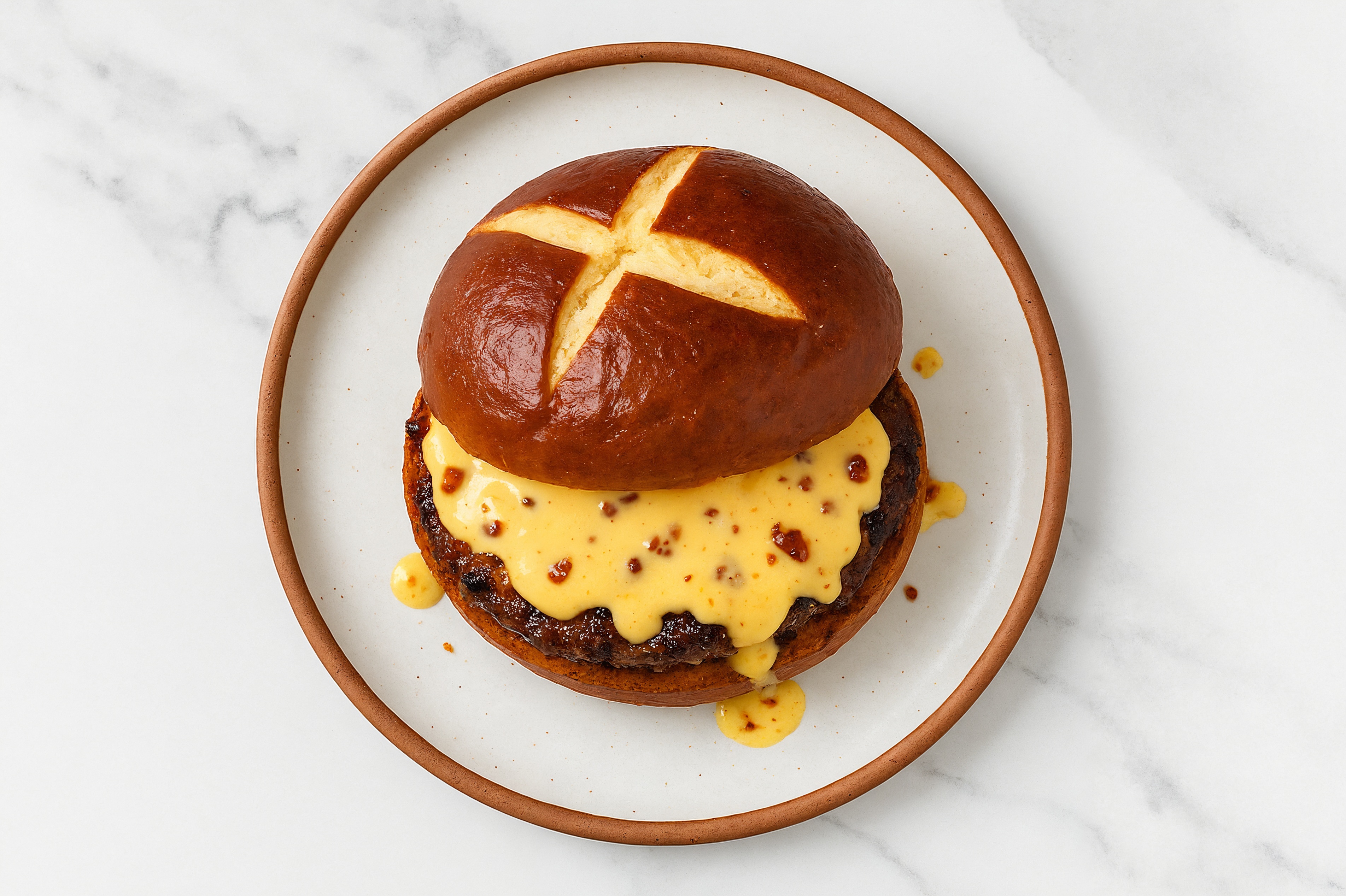 Creamy Cheddar MyBacon Cheeseburger with Ground Beef Patties