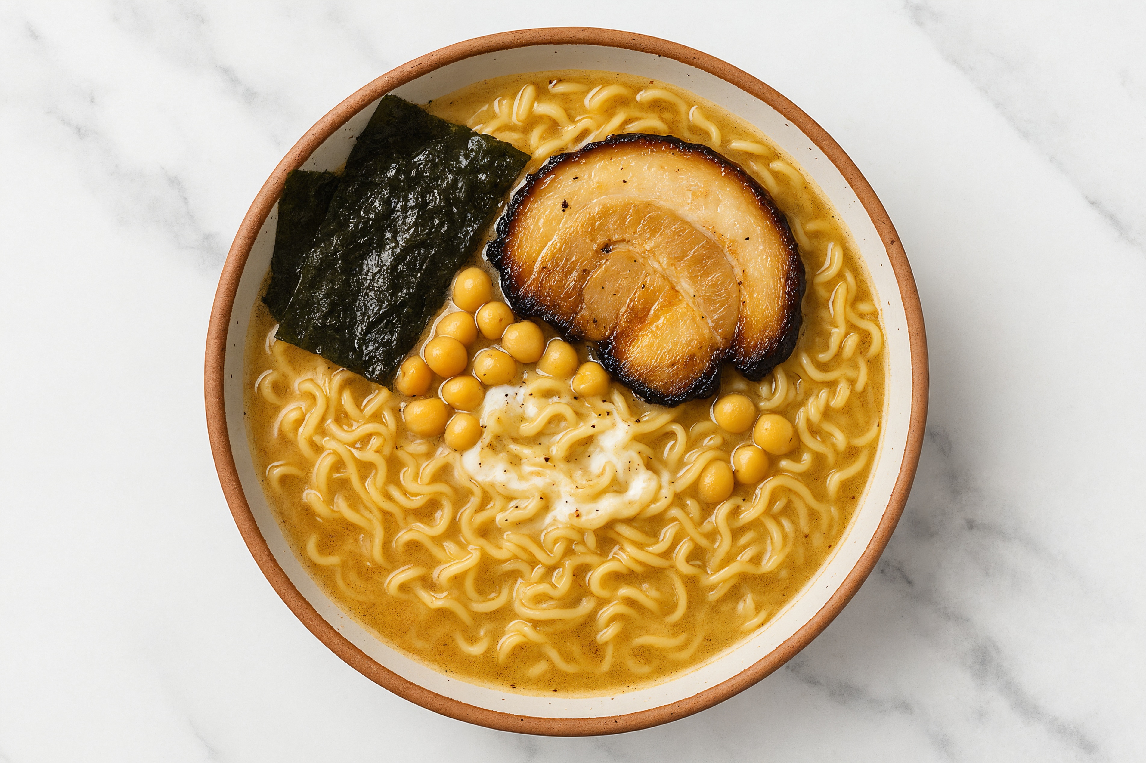 Spicy Chickpea Garlic Ramen Tonkotsu