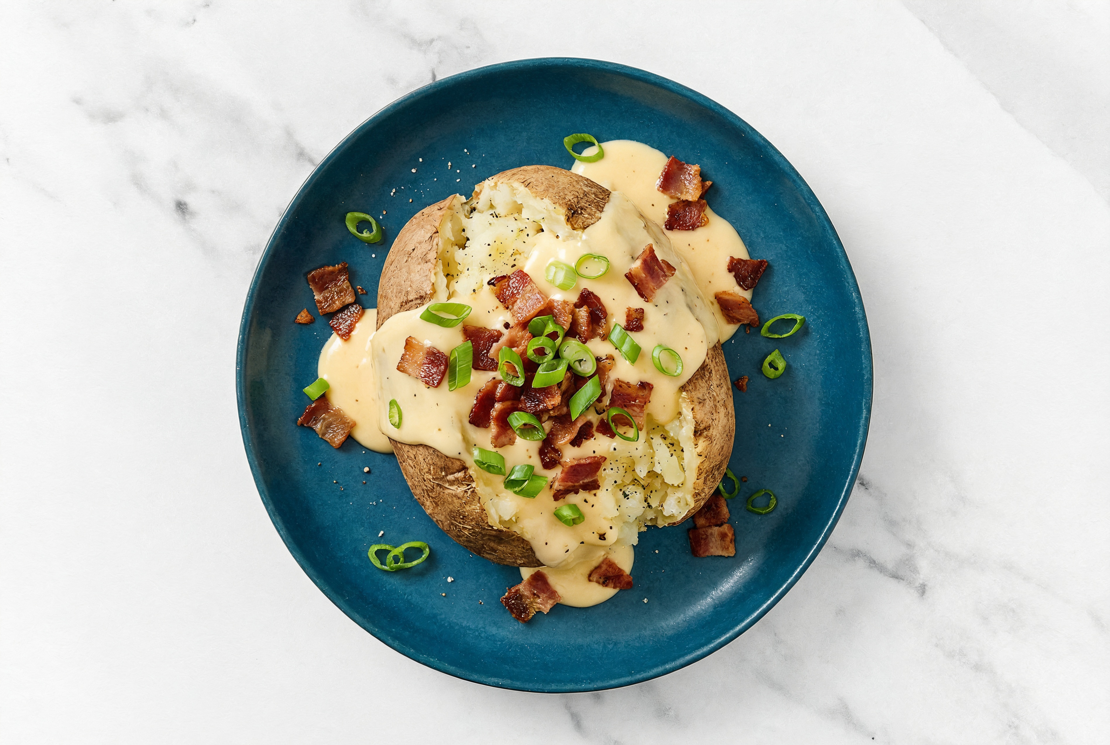Maple Bacon + Cheddar Loaded Potatoes