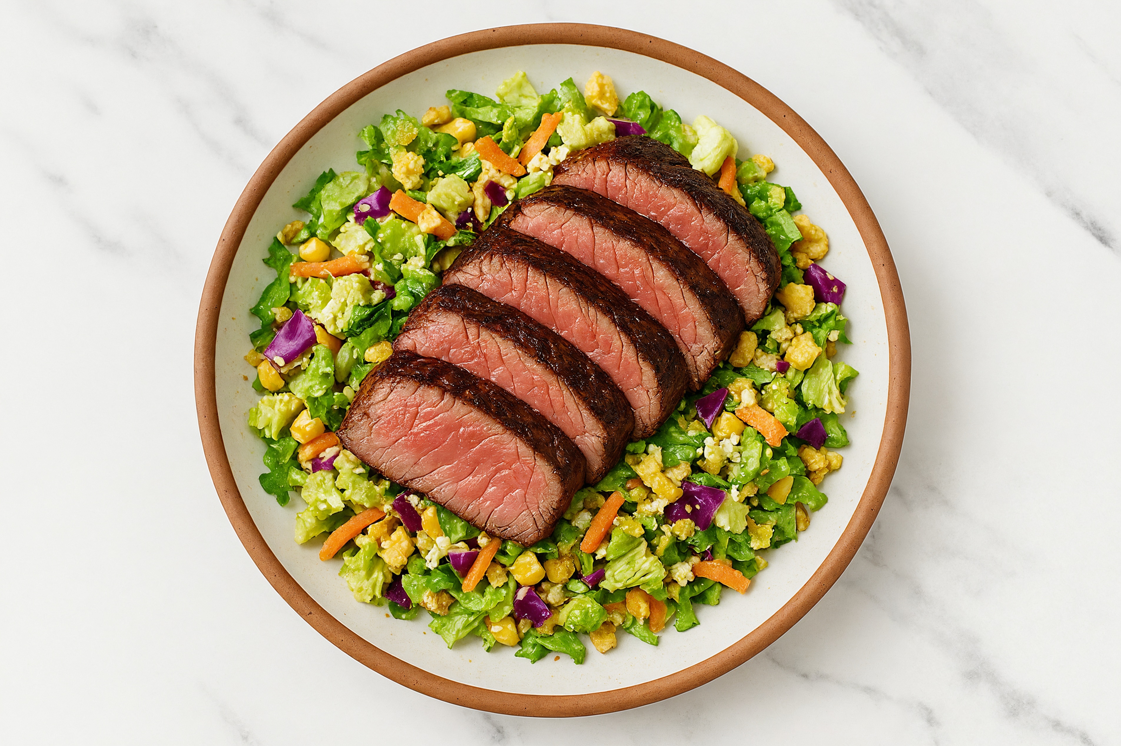 Wagyu Ribeye Steak Street Corn Chopped Salad