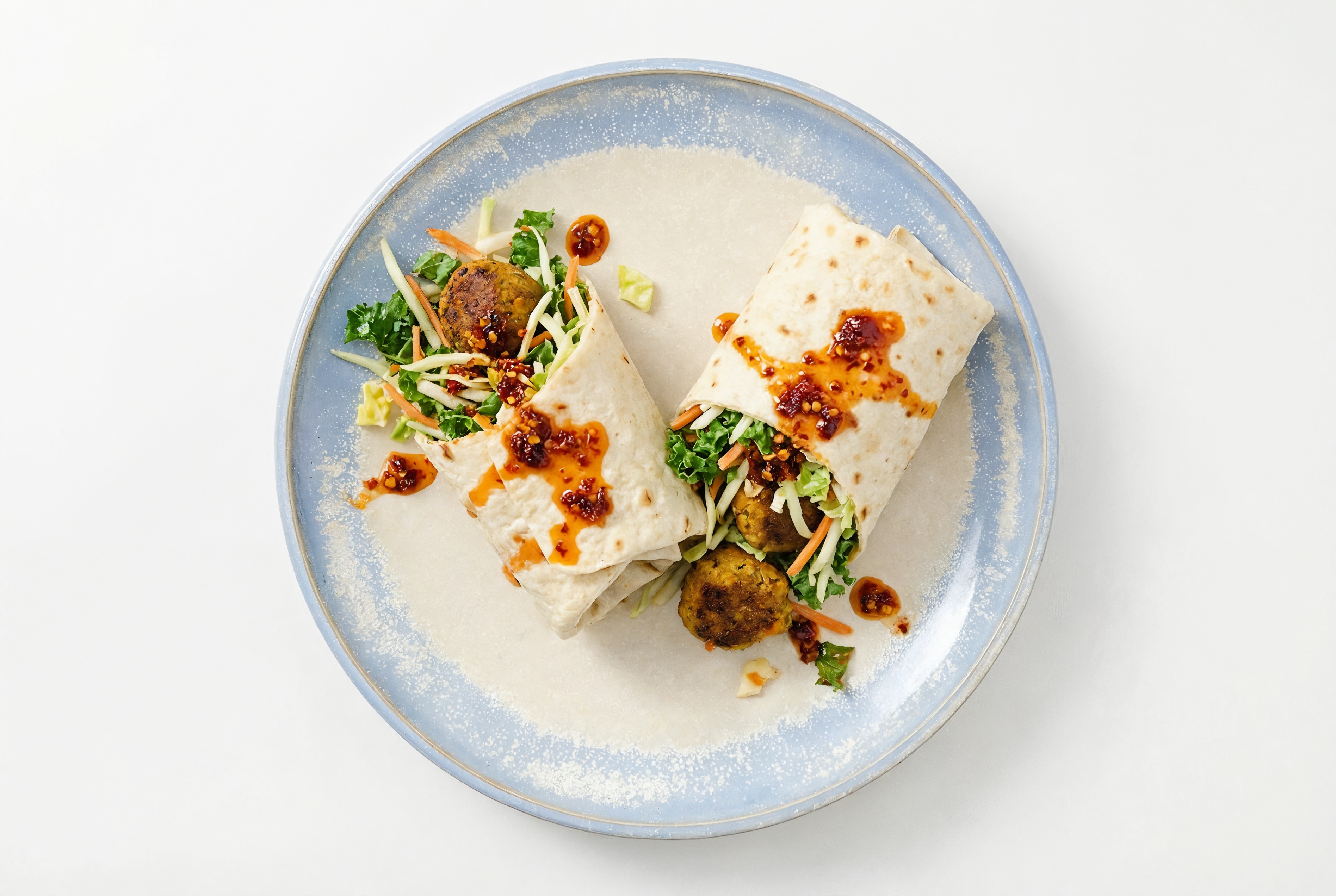 Sweet + Spicy Eggplant Wrap