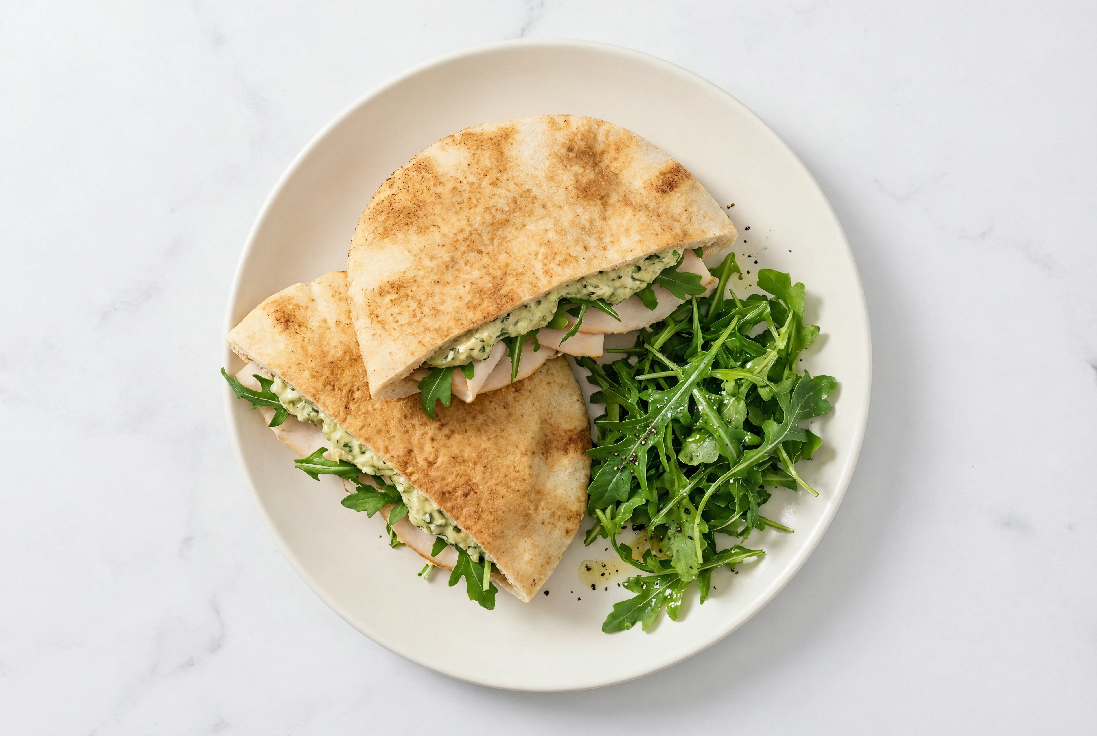 Spinach Artichoke Chicken Traditional Pita Pocket