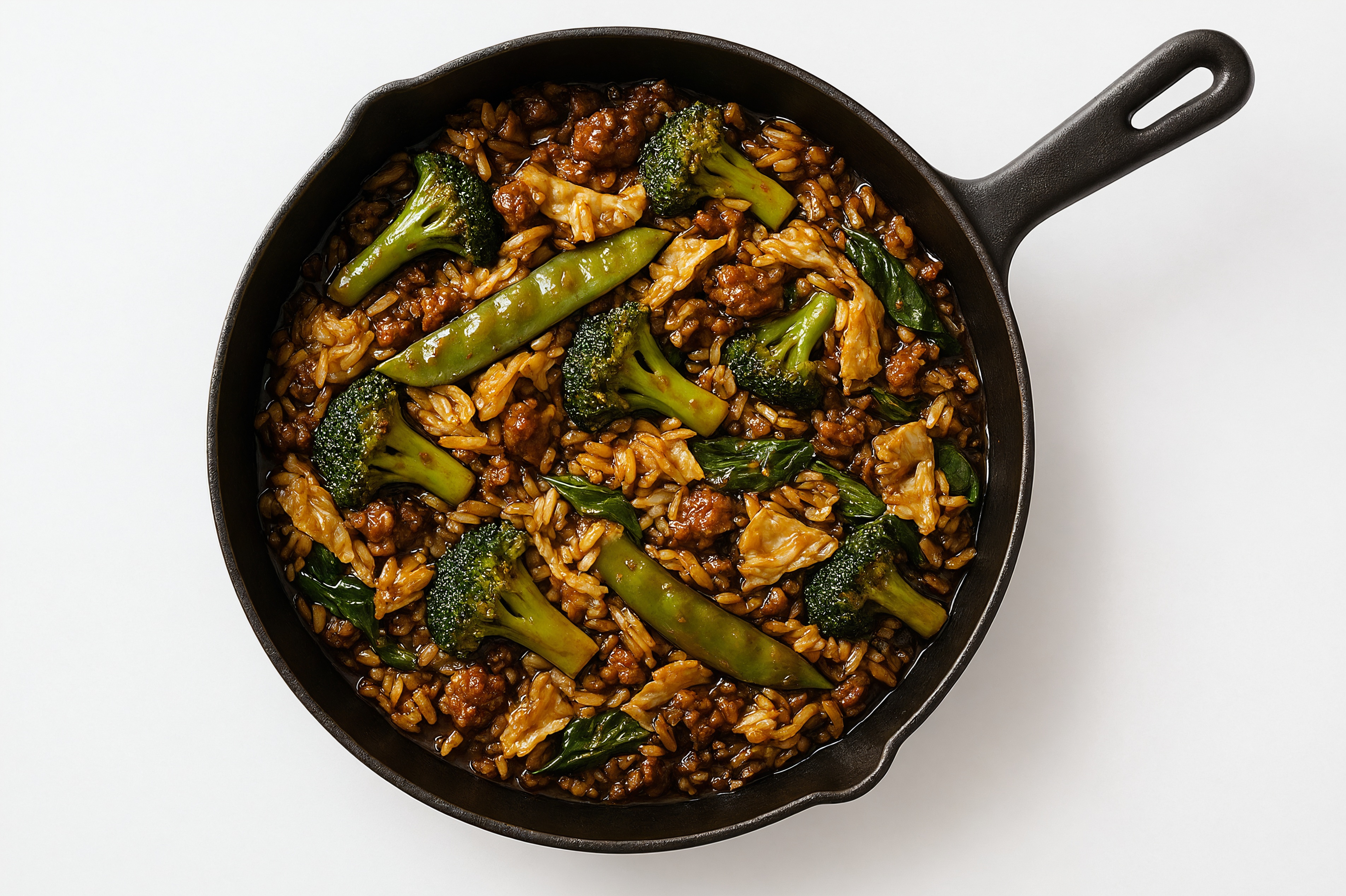 Japanese Bbq Bok Choy + Ground Beef Patties Stir-Fry