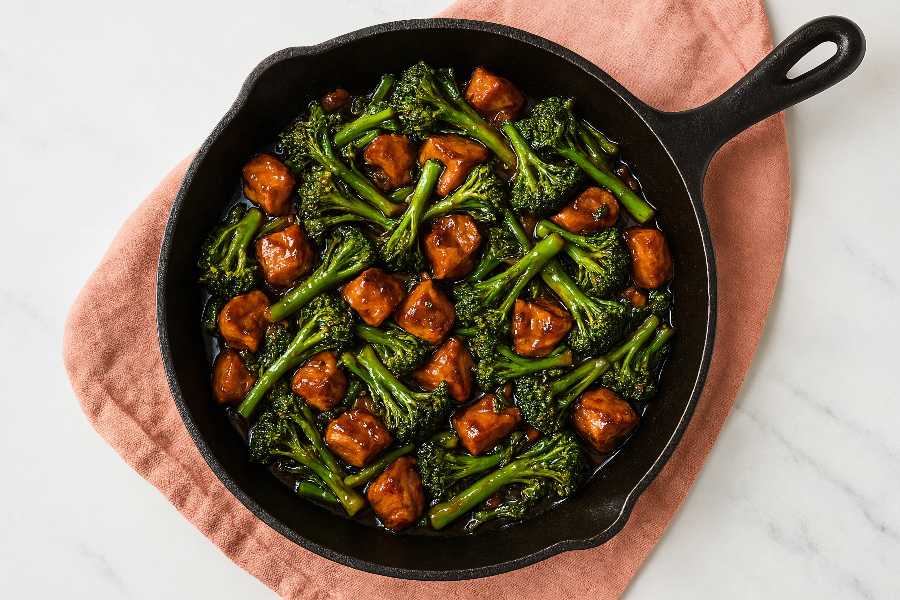 Teriyaki Grilled Pork Tenderloin Stir-Fry with Baby Broccoli