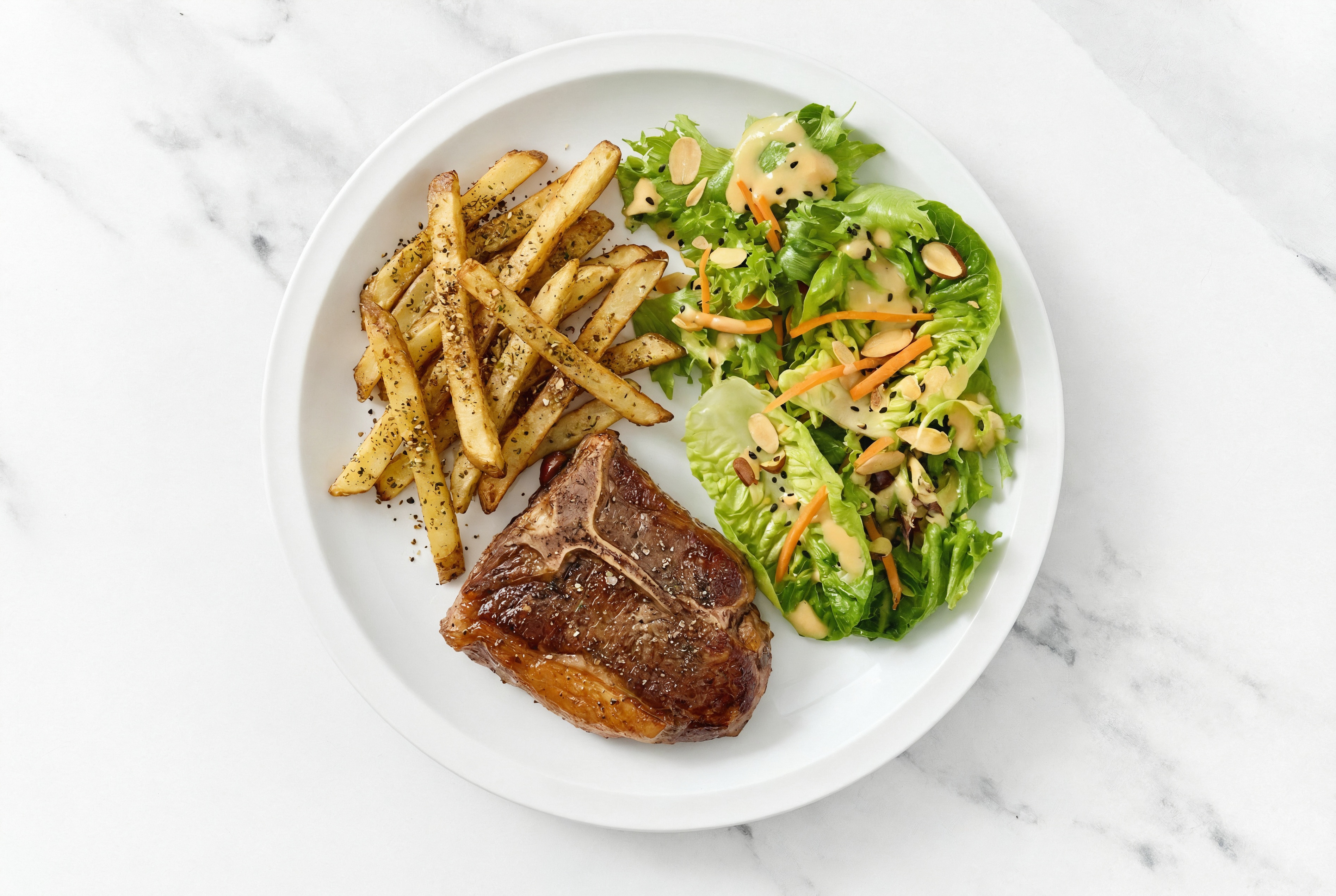 Za'atar Lamb Loin Chops with Little Gem Miso Ginger Salad Kit
