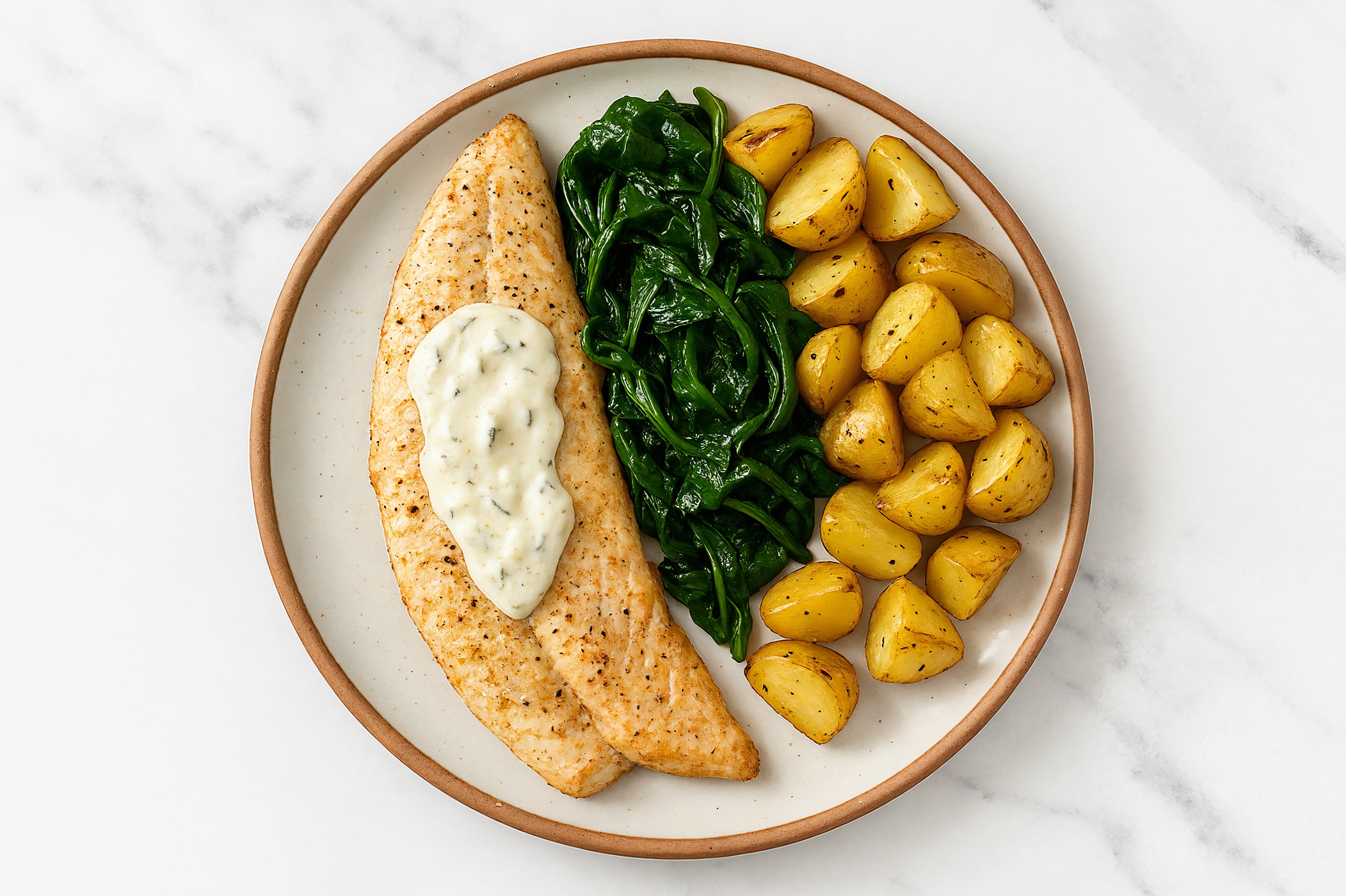  Tzatziki Honey Herb Trout + Yellow Potatoes