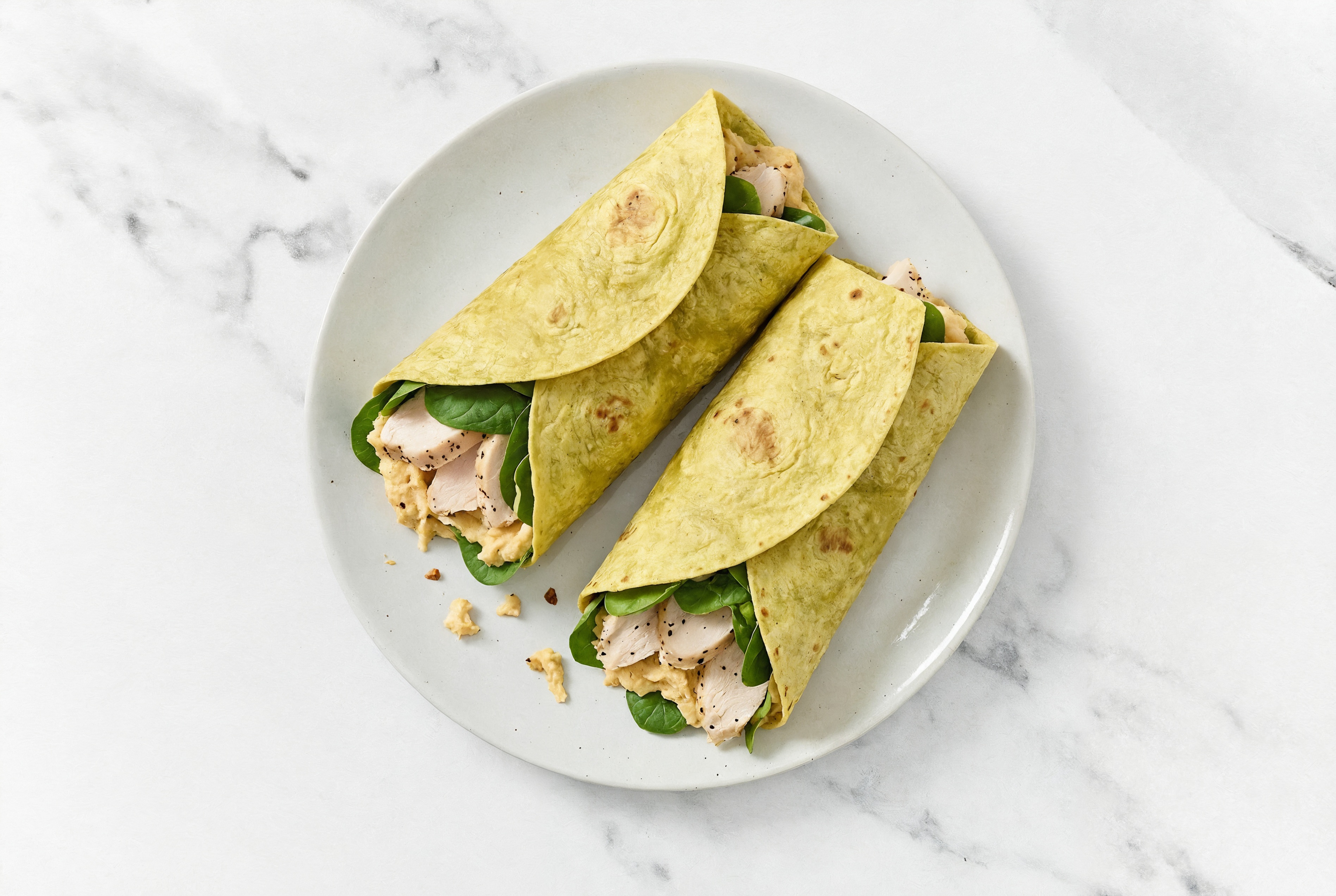  Lemony French Onion Hummus Chicken Breast Wrap