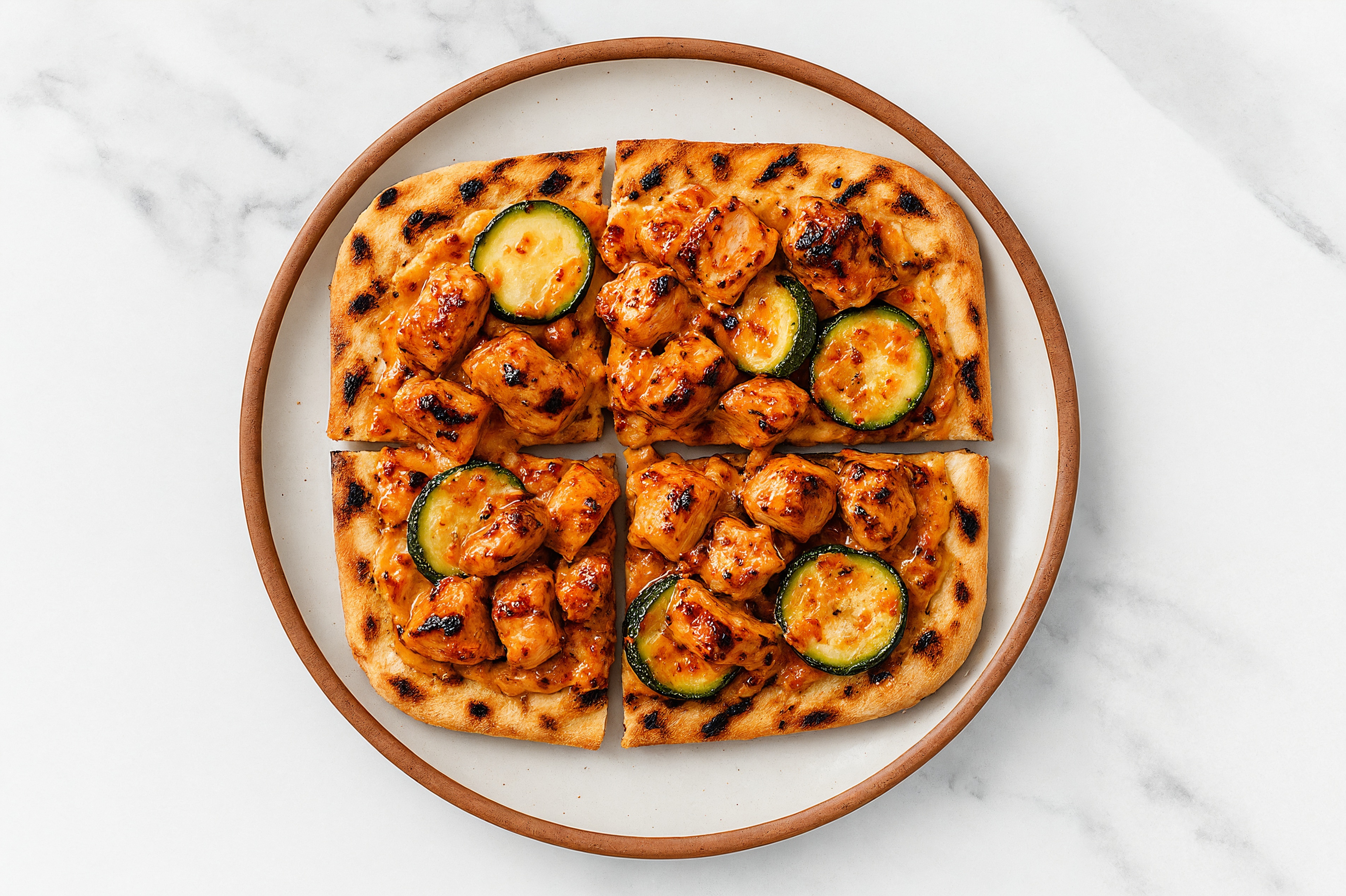  Bang Mediterranean Wood Grilled Pizza Crusts Chicken Breast + Zucchini Flatbread