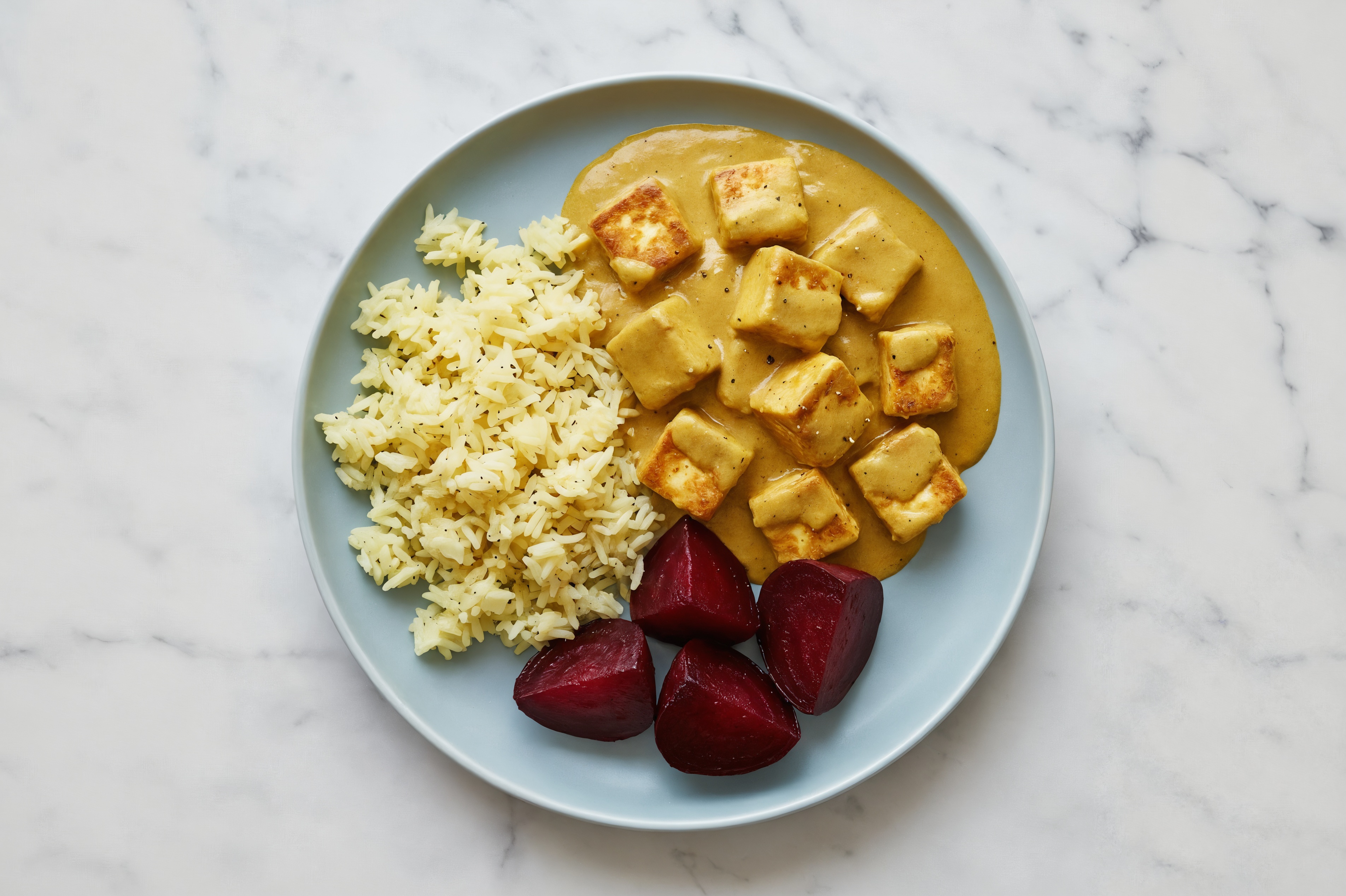 Curry Soft & Creamy Paneer + Beet Brown Rice Bowl