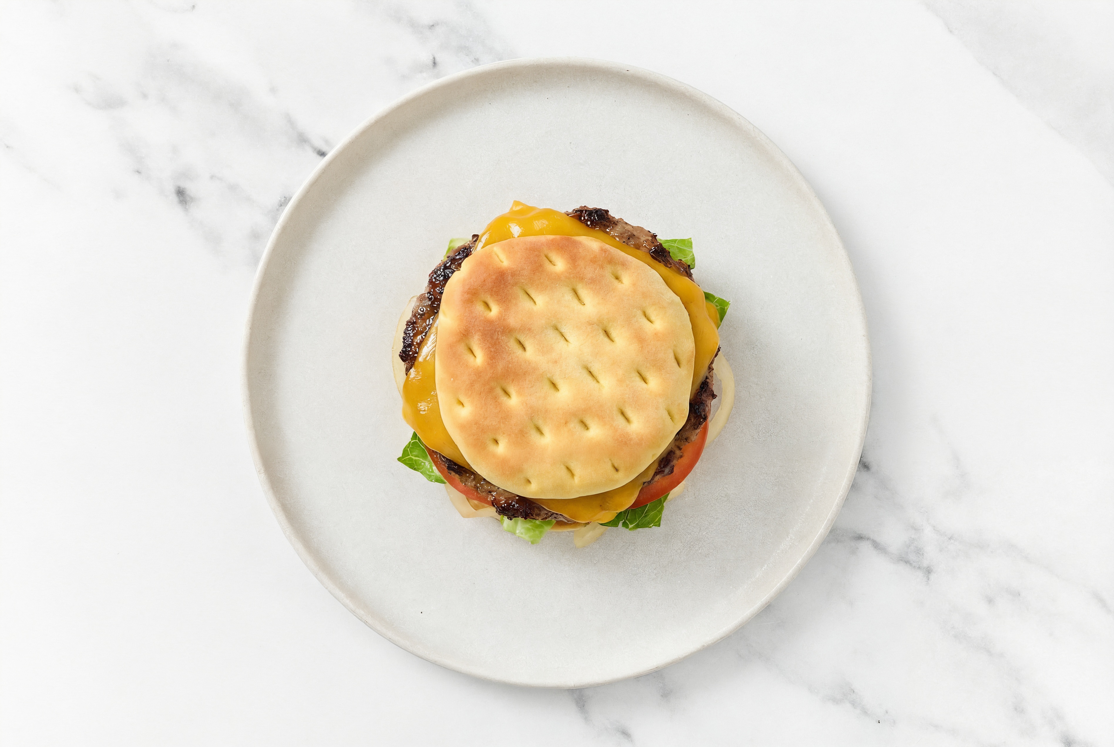 Herby Juicy Brisket Cheeseburger on Brioche Bun