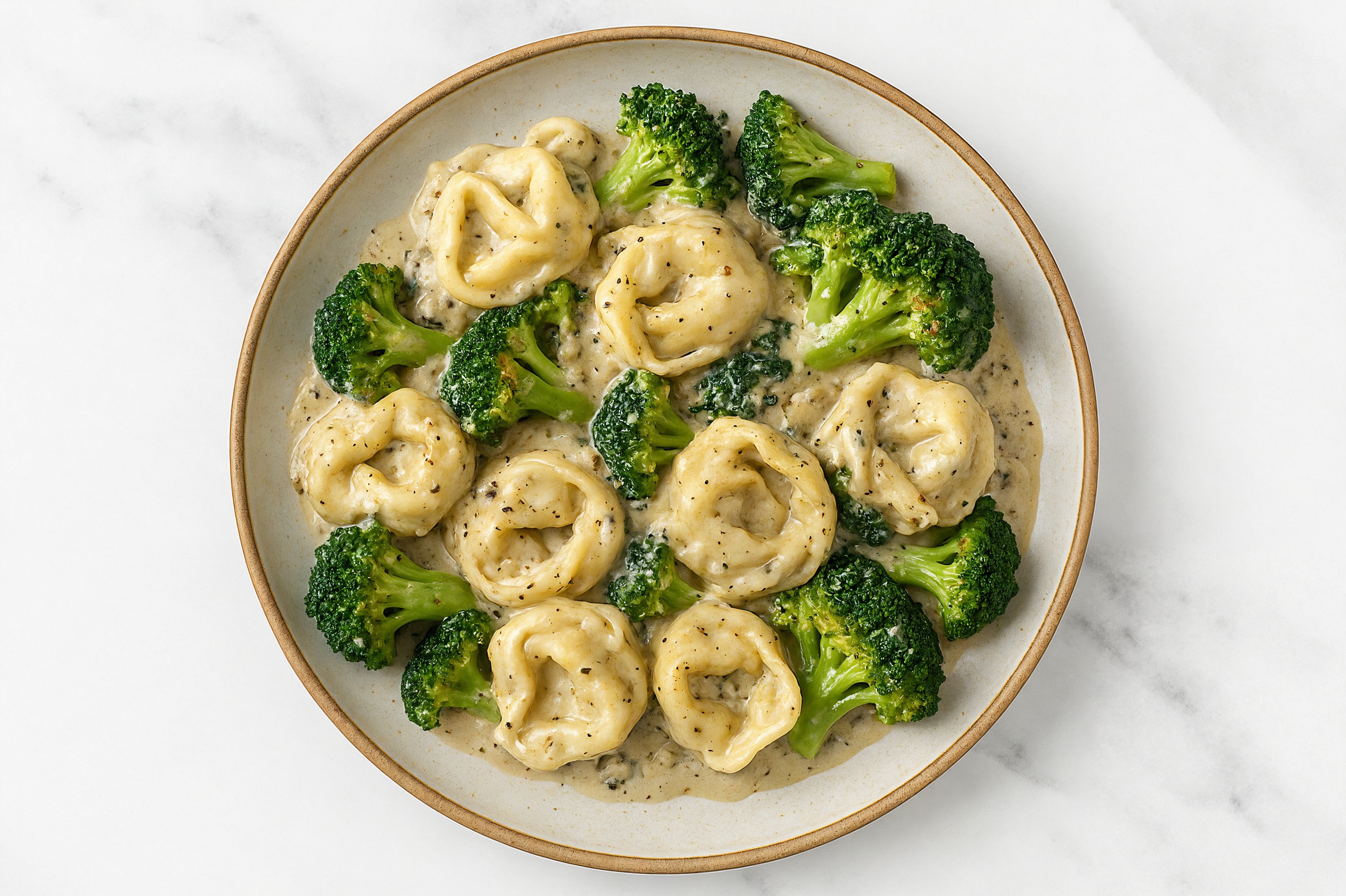 Truffle Tortelloni with Organic Broccoli