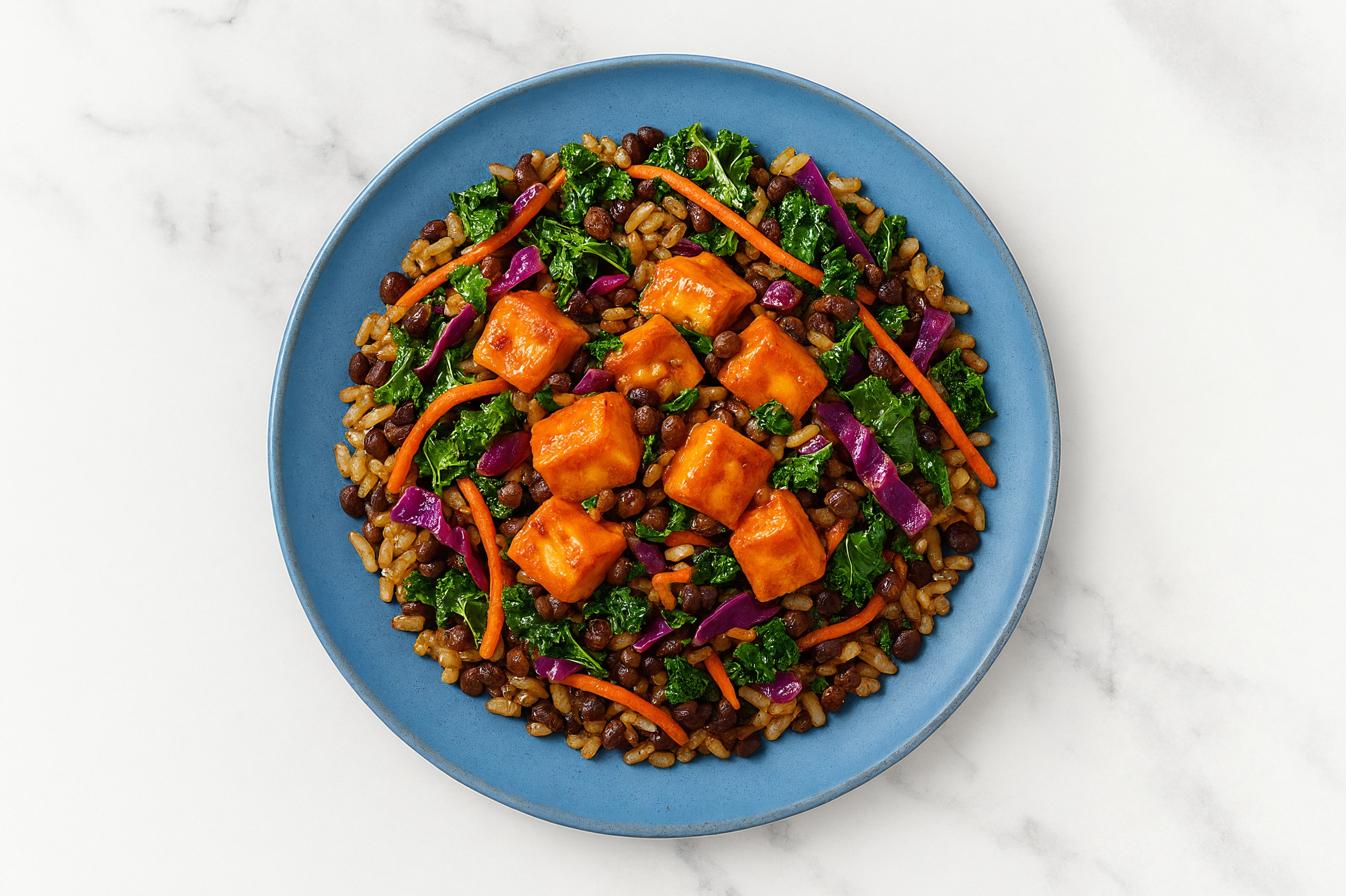 Buffalo Extra Firm Tofu Protein Bowl