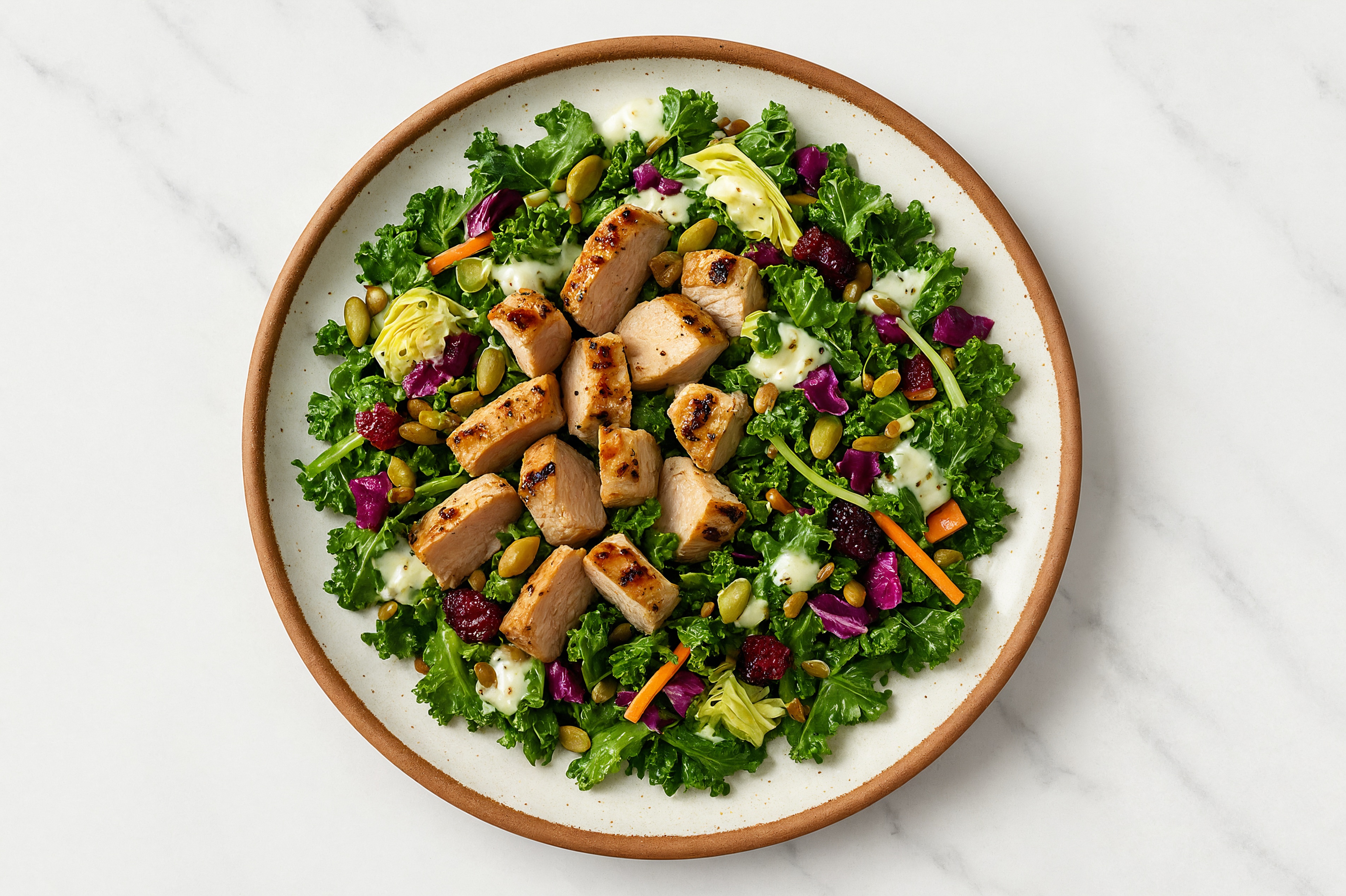 Pork Tenderloin Sweet Kale Salad