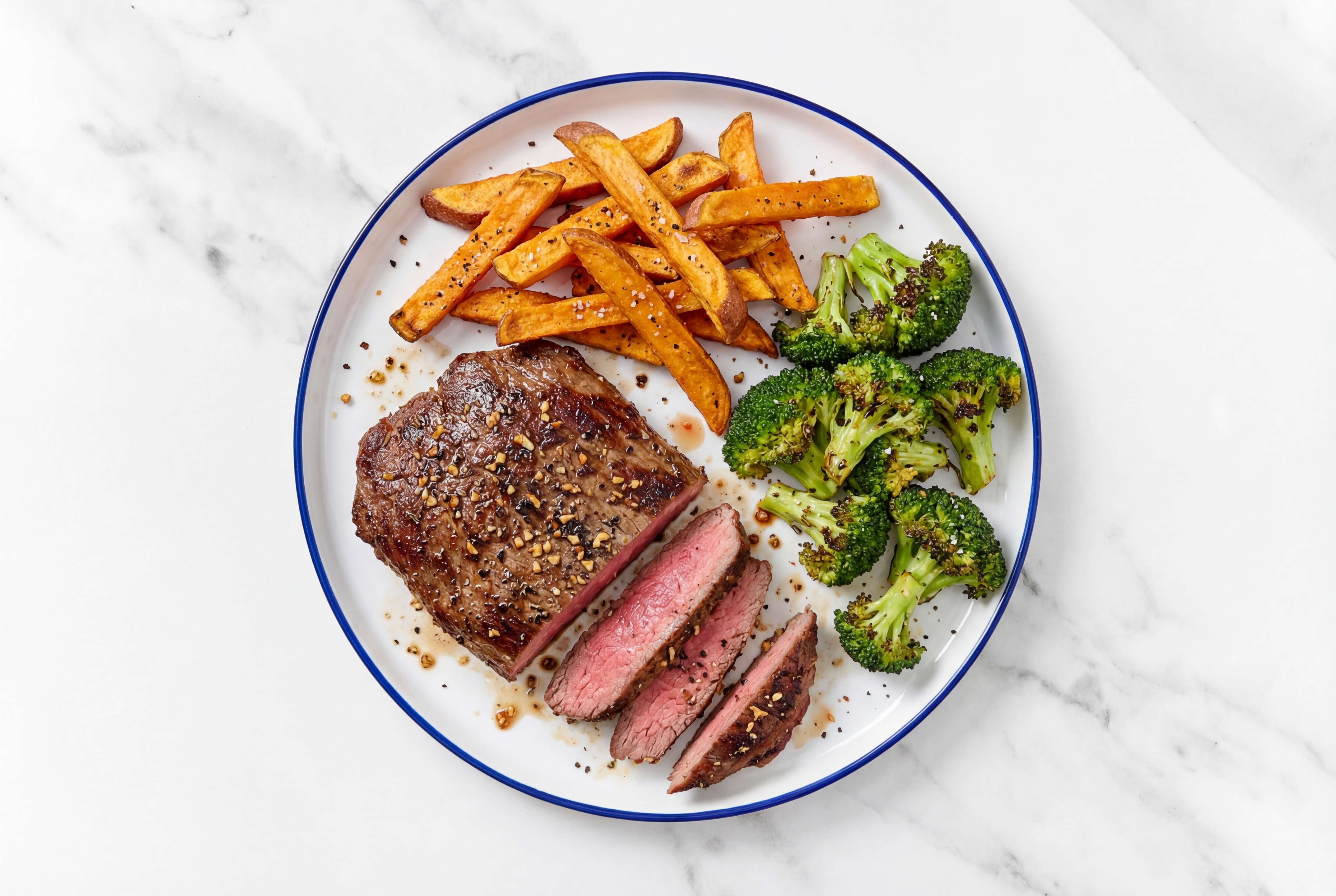  Pepper Garlic Sweet Potato Rosemary Beef Flank Steak Frites
