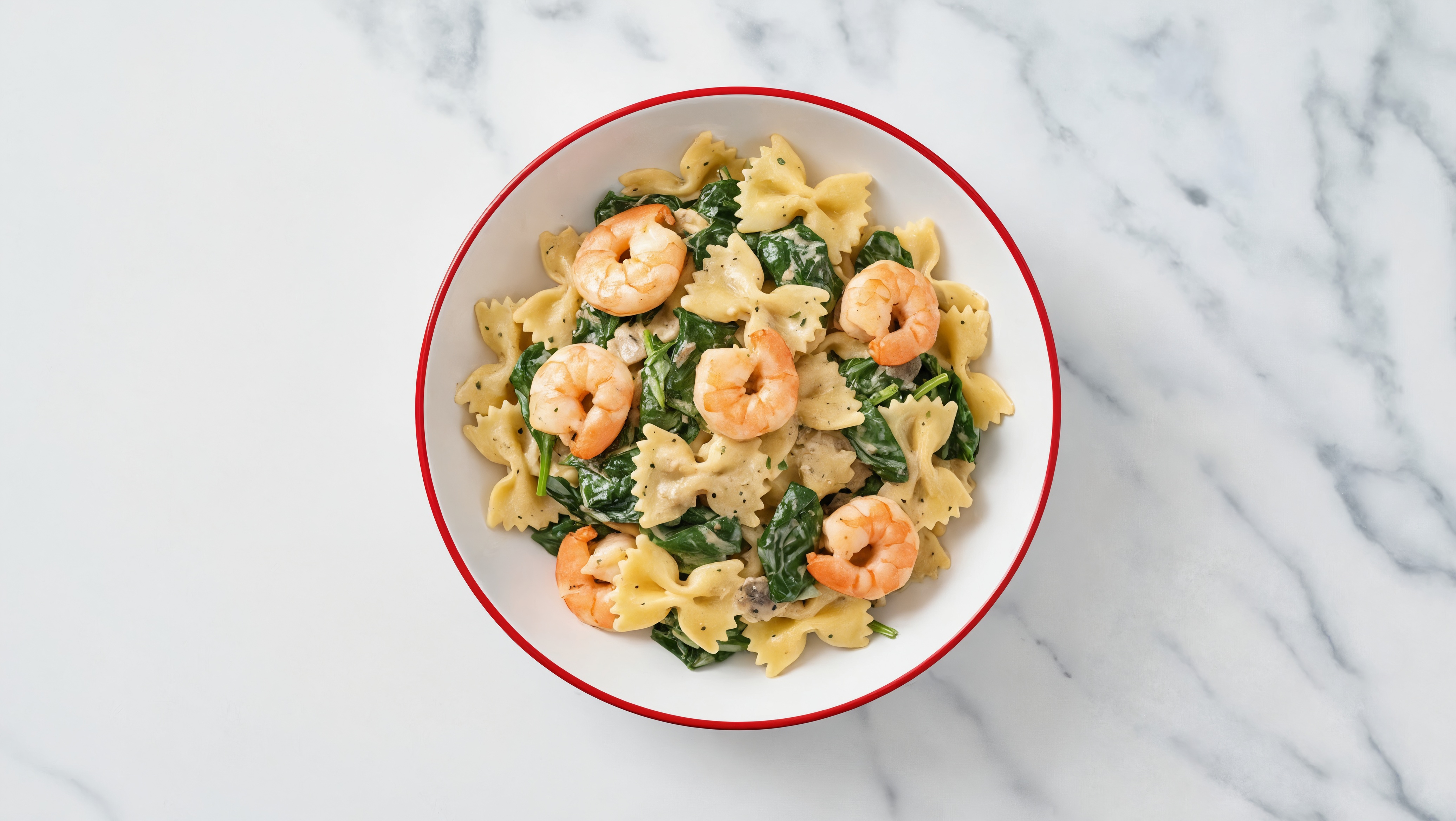 Savory Jumbo Shrimp Truffle with Baby Spinach