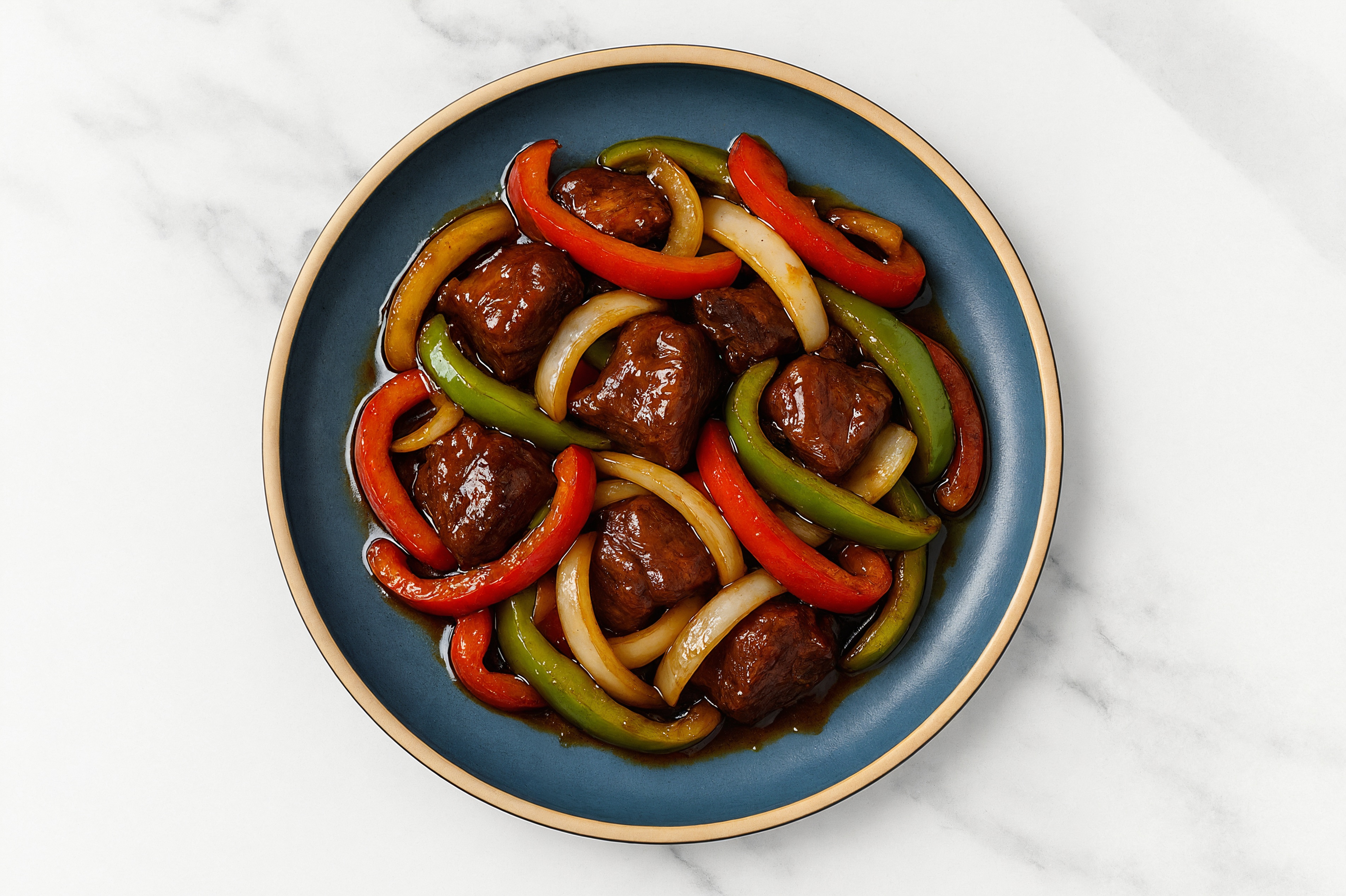 Teriyaki Roasted Lamb & Bell Peppers