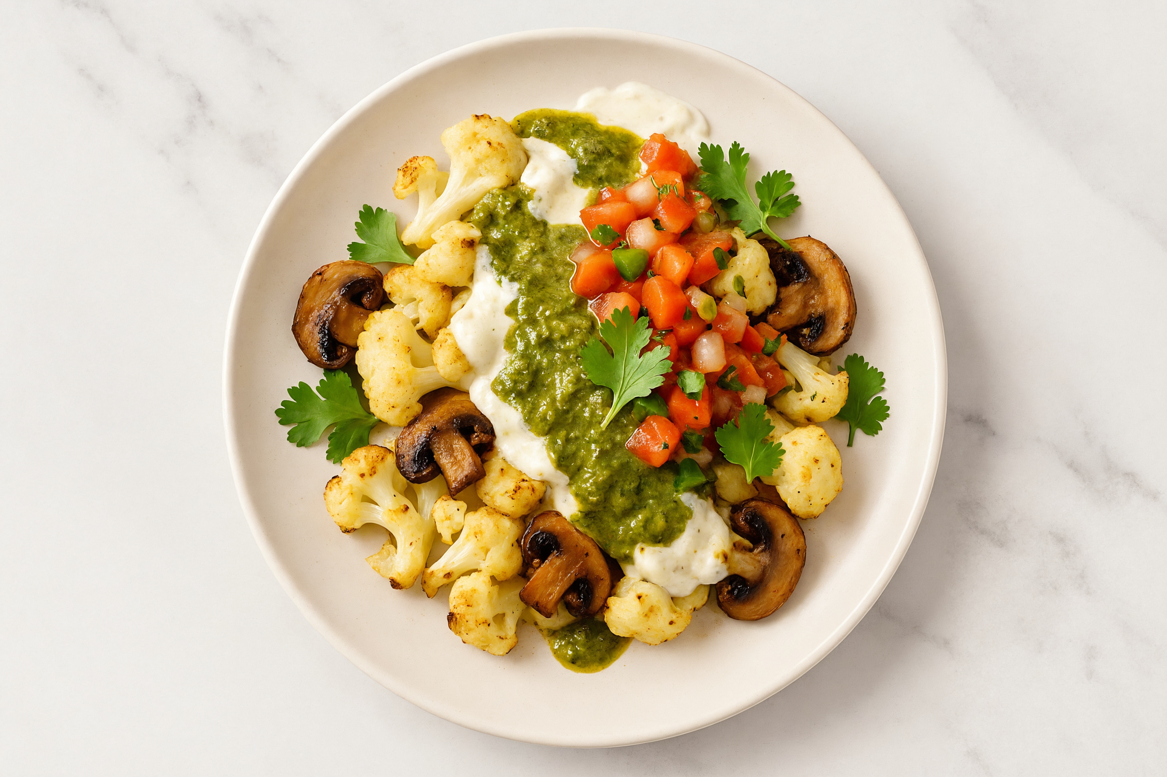 Mexican-Inspired Veggie Bake with Classic Chimichurri