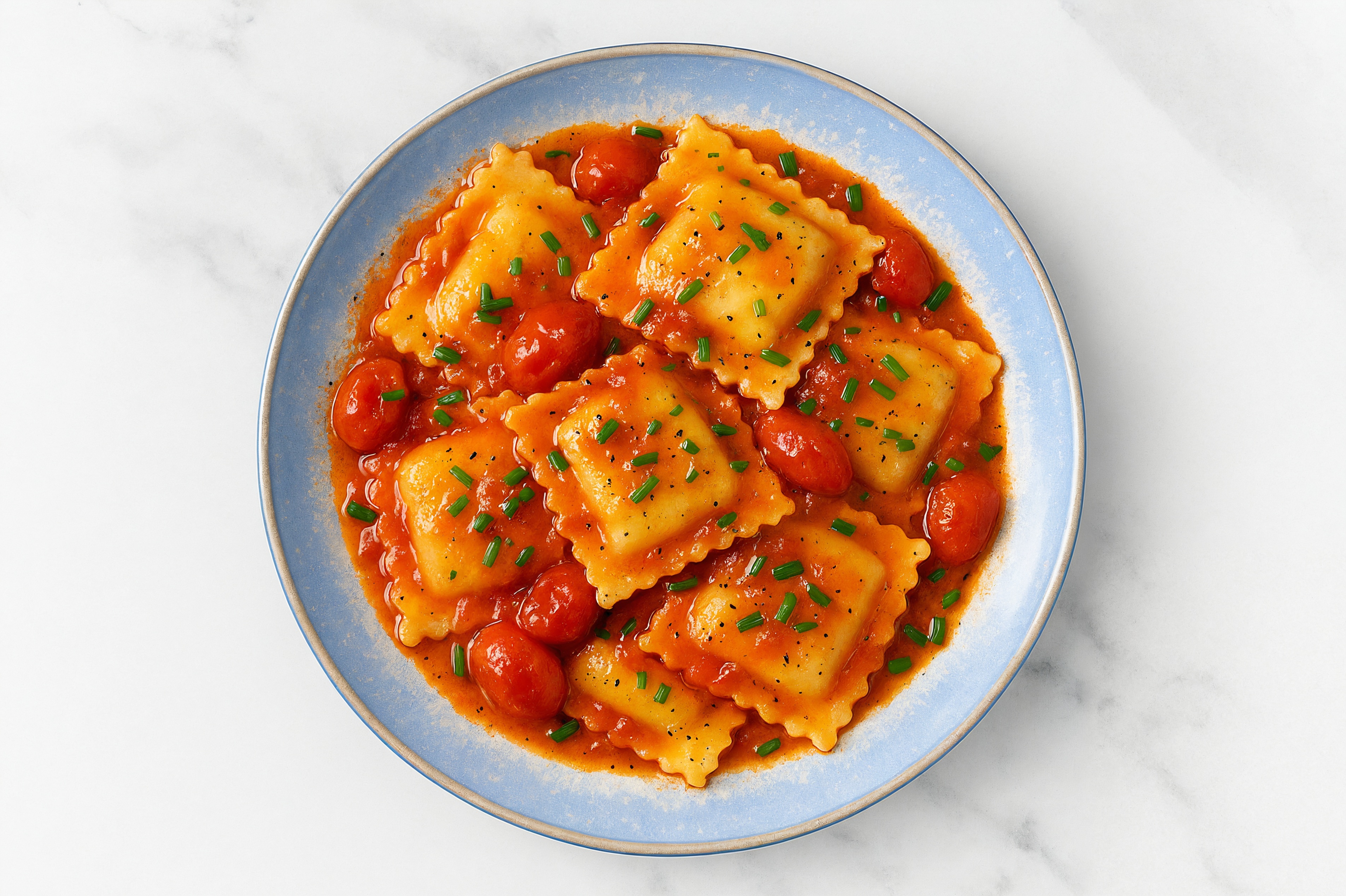 Weeknight Vegan Tomato Butter Ravioli