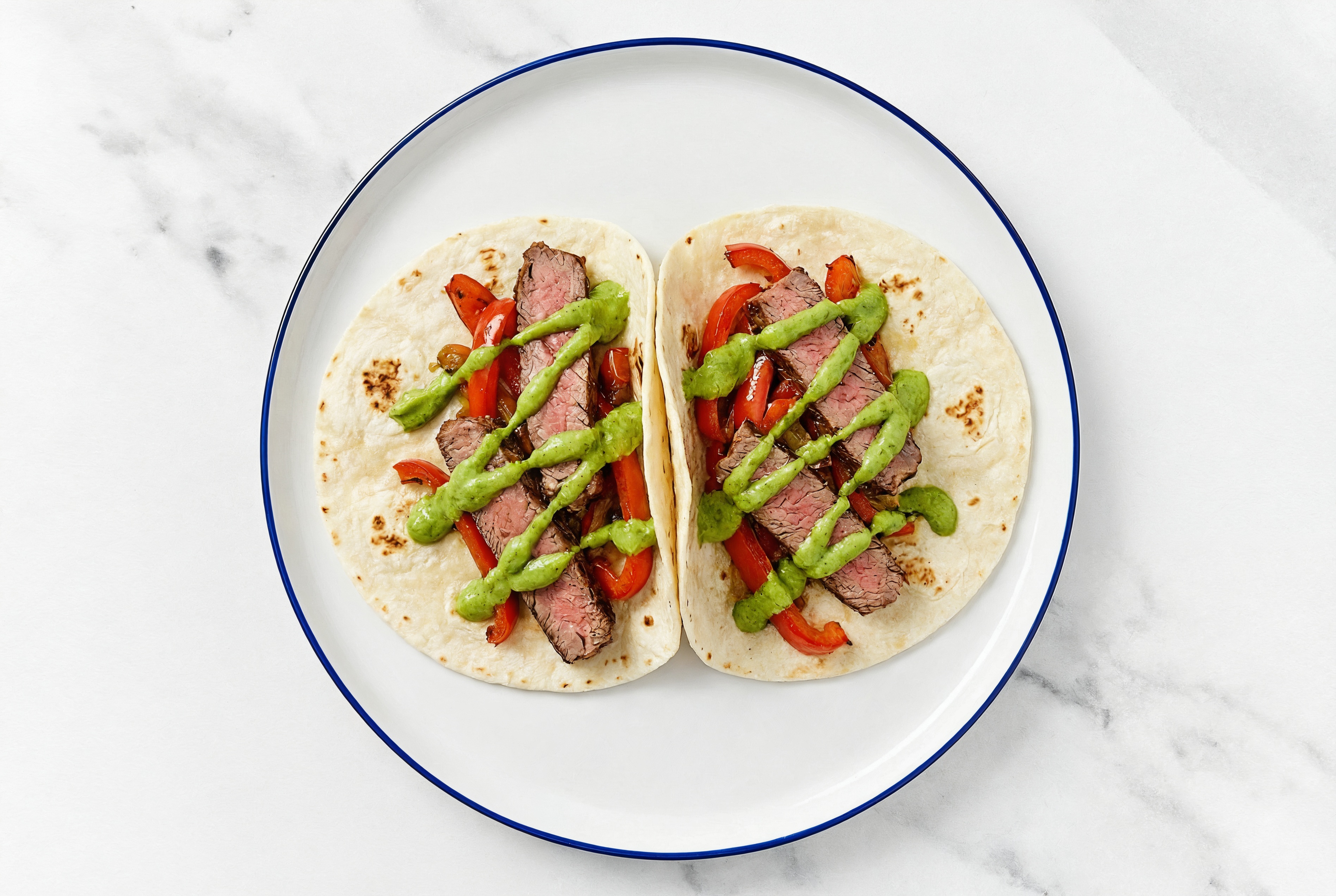  Extra Guac Steak Taco with Red Bell Pepper