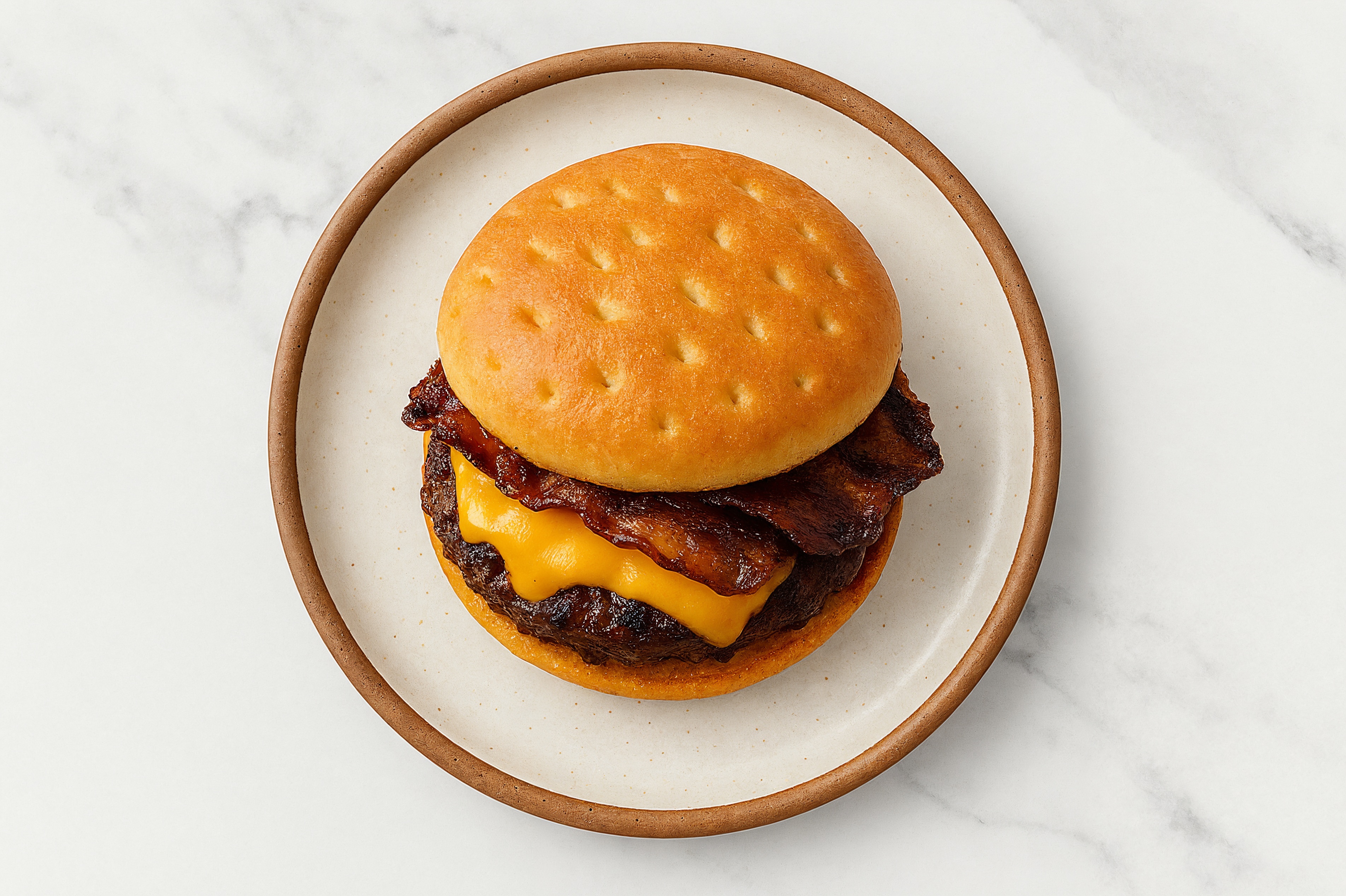 Herby Juicy MyBacon Cheeseburger with Wagyu Beef Patties