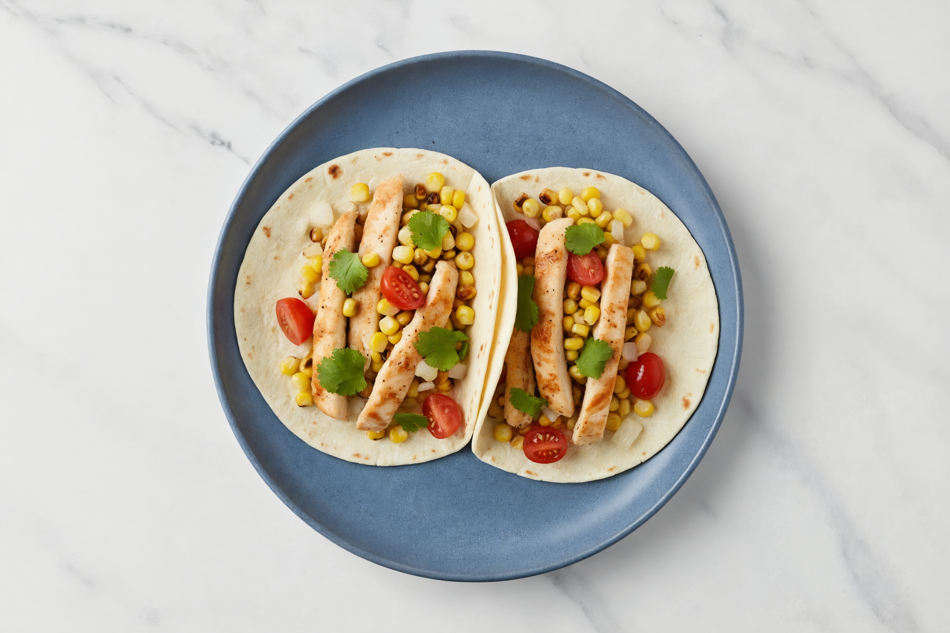 Chicken Breast + Corn Salsa Tacos