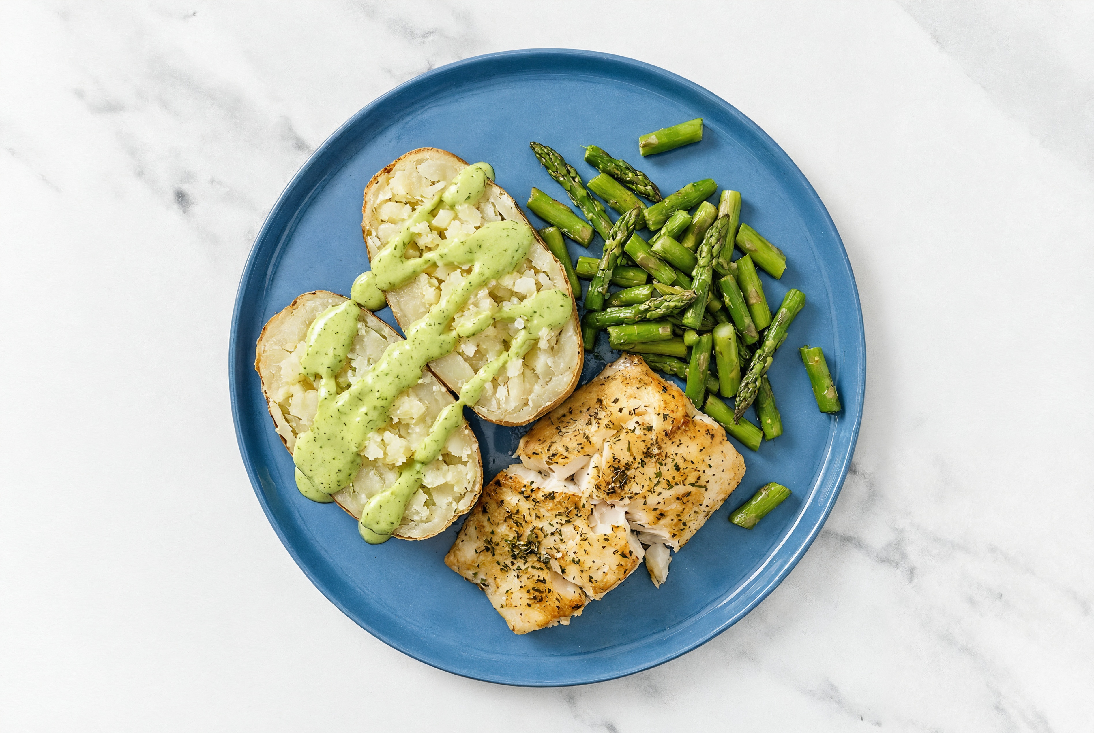 Halibut with Veggies + Za'Atar