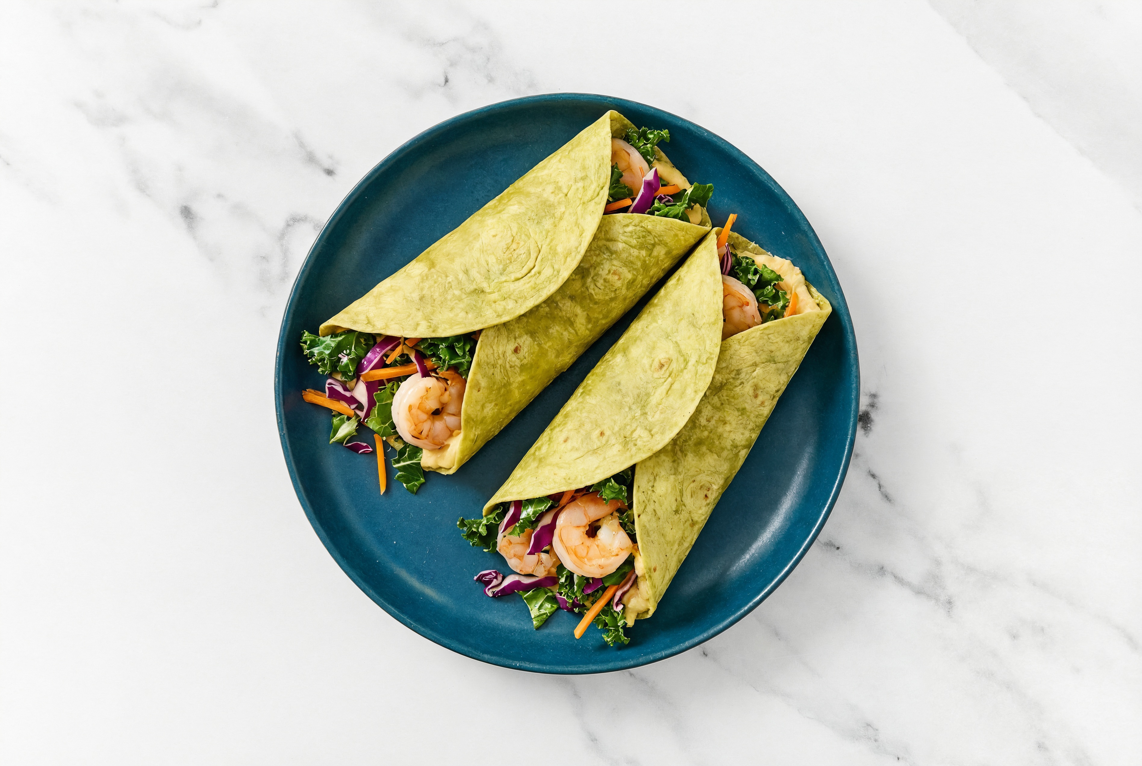 Garden Medium Cooked Shrimp +  Rainbow Veggie Wrap