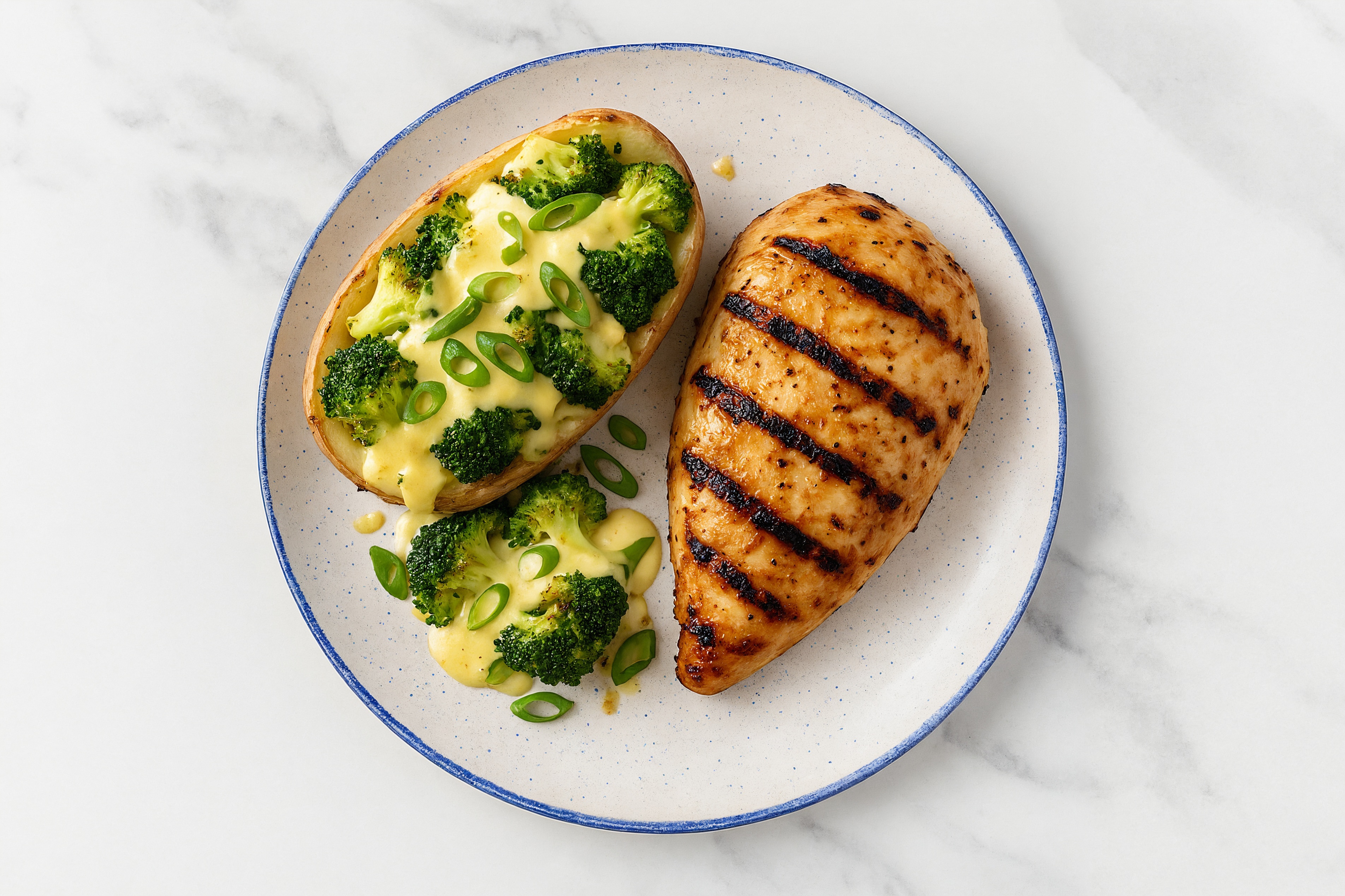  Broccoli Seasoned Grilled Chicken Breast Queso Bake