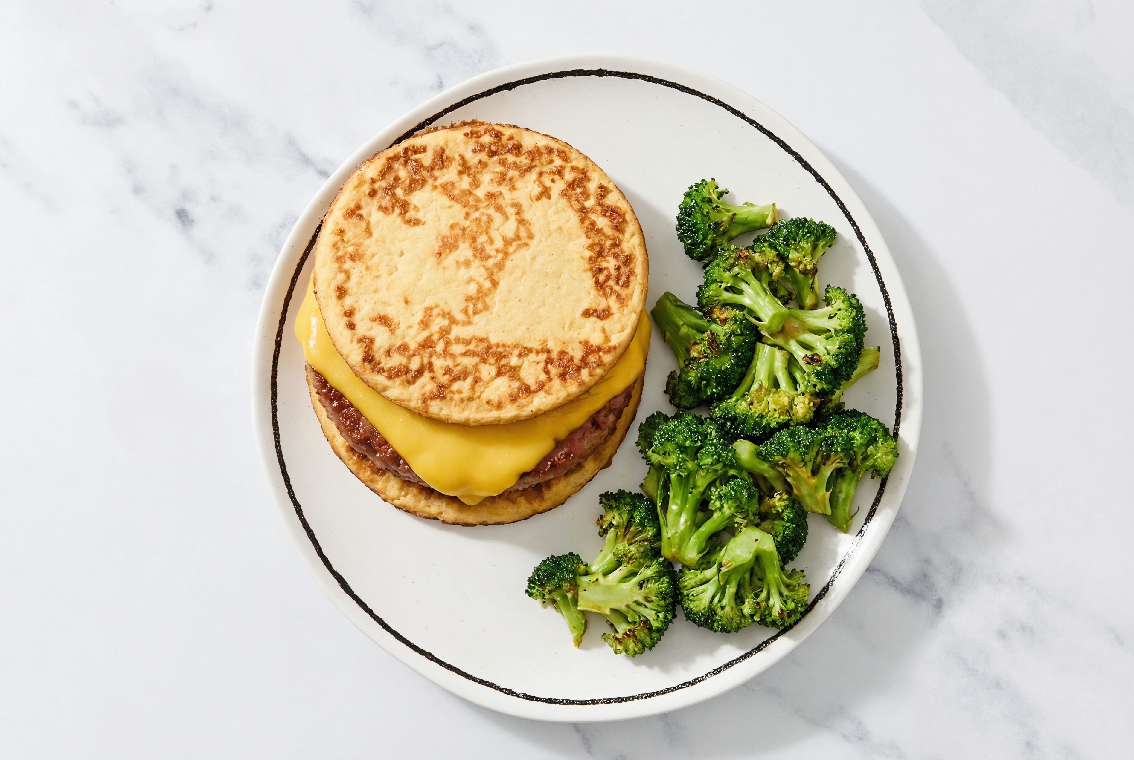 Low-Carb Beyond Cheezeburger + Broccoli Bunches