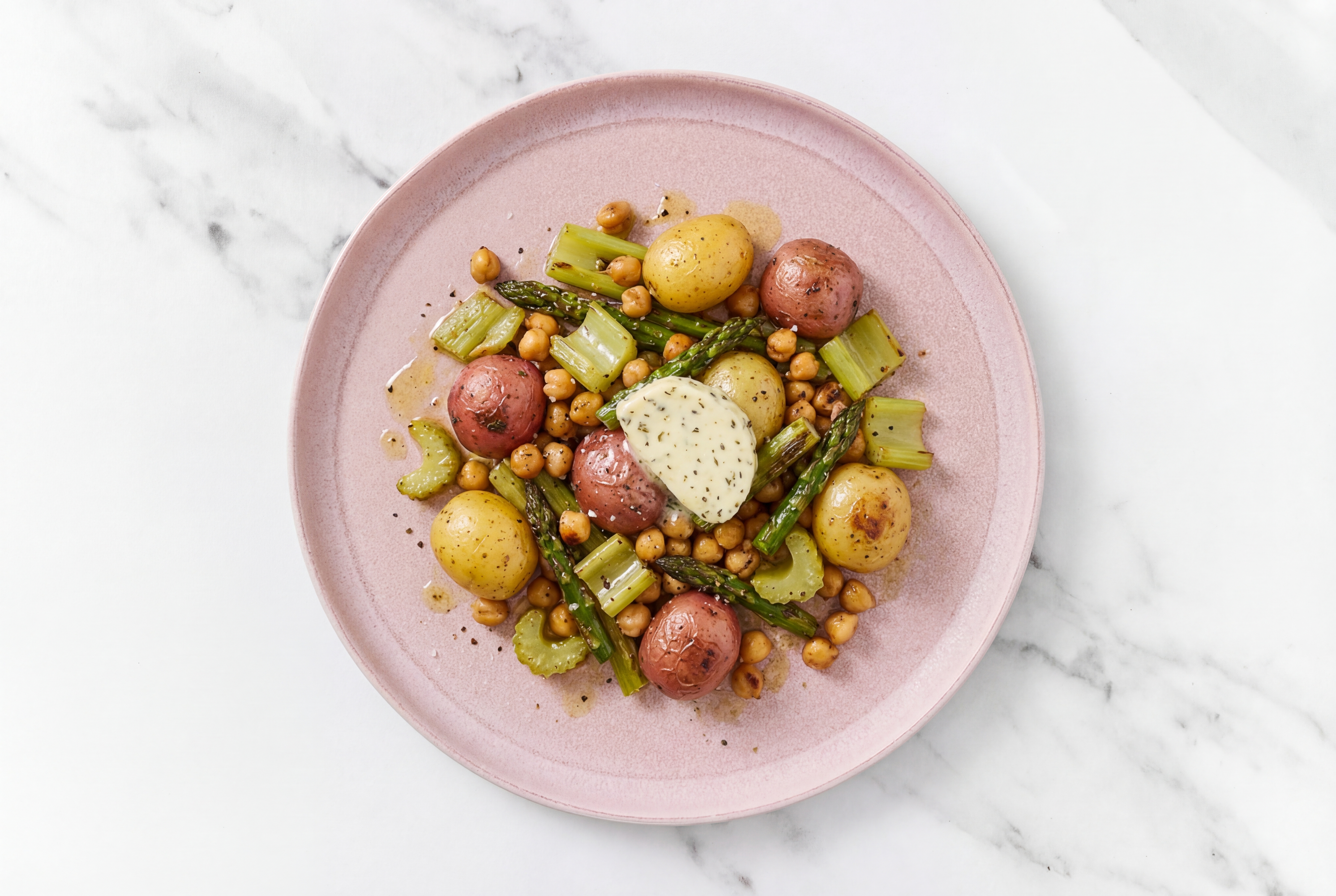 Herby Buttered Sheet Pan Veggies