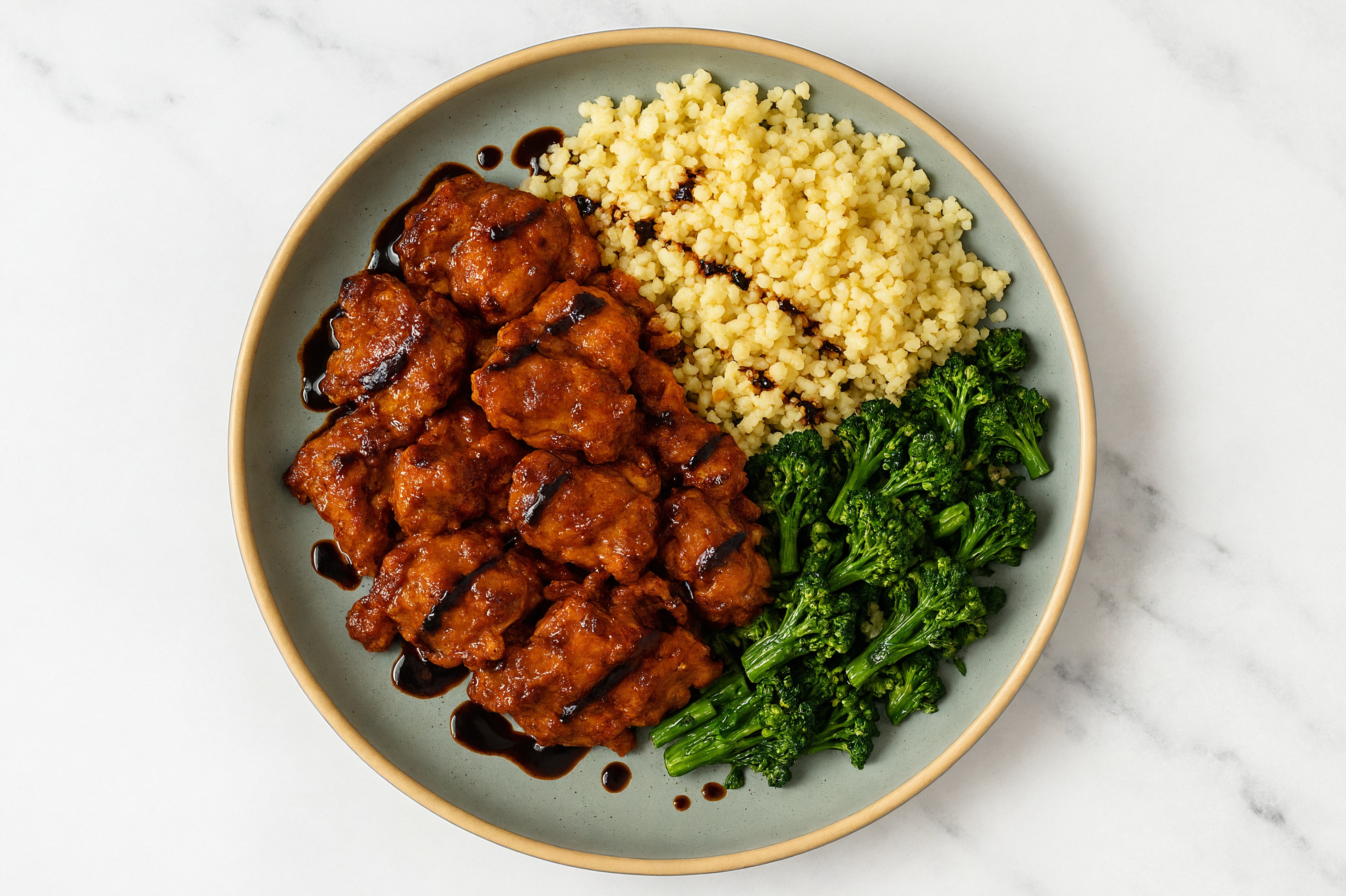 Tandoori Chicken over Couscous with Baby Broccoli