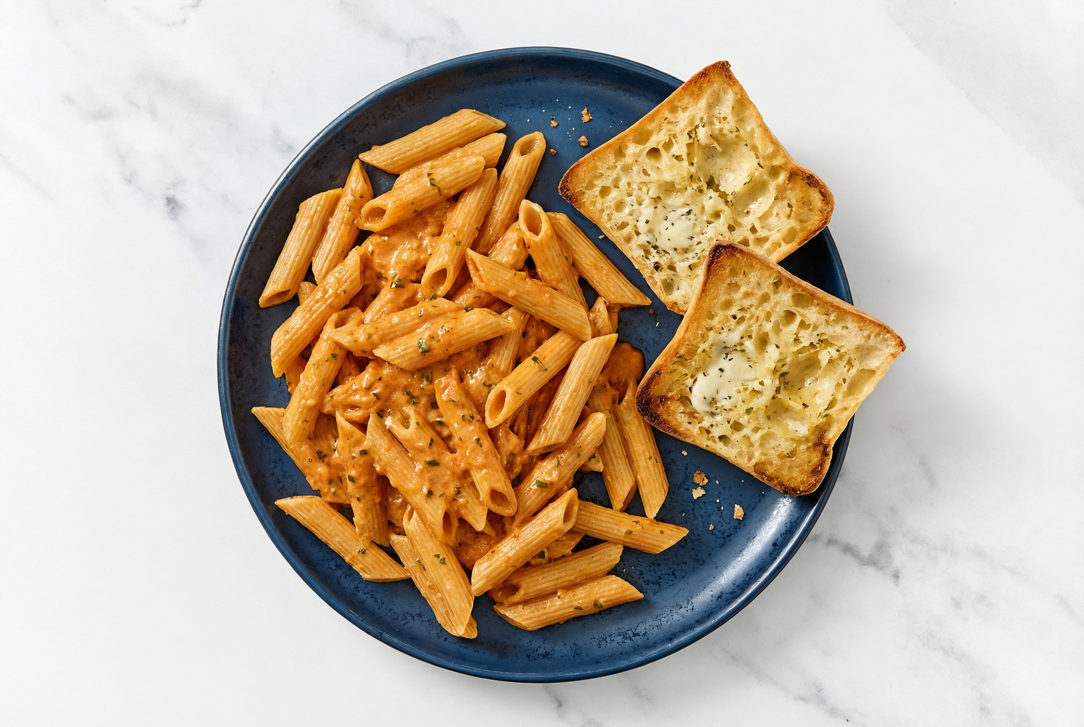  Sourdough Penne Rigate + Herby Garlic Bread