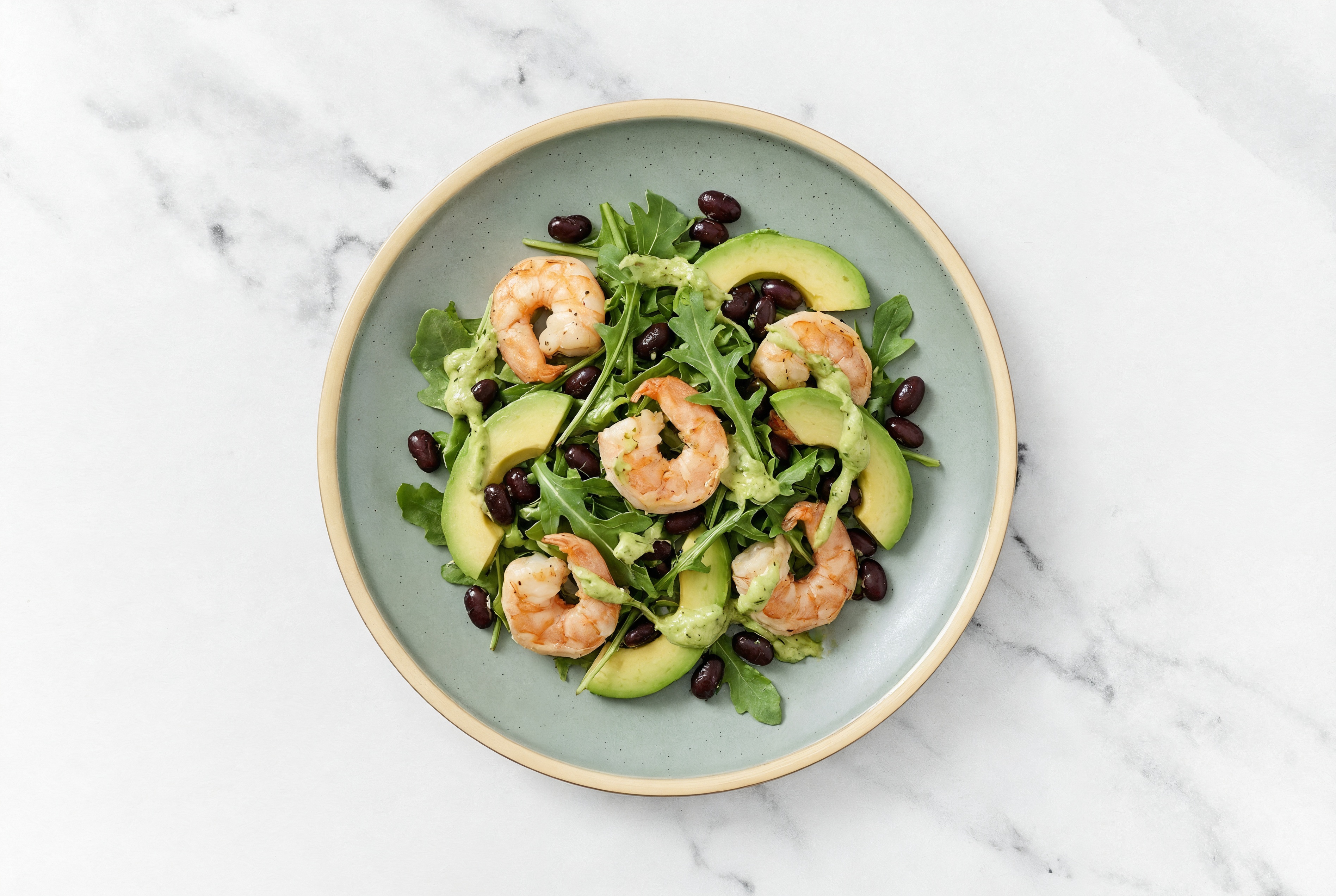  Pesto Shrimp Arugula Salad