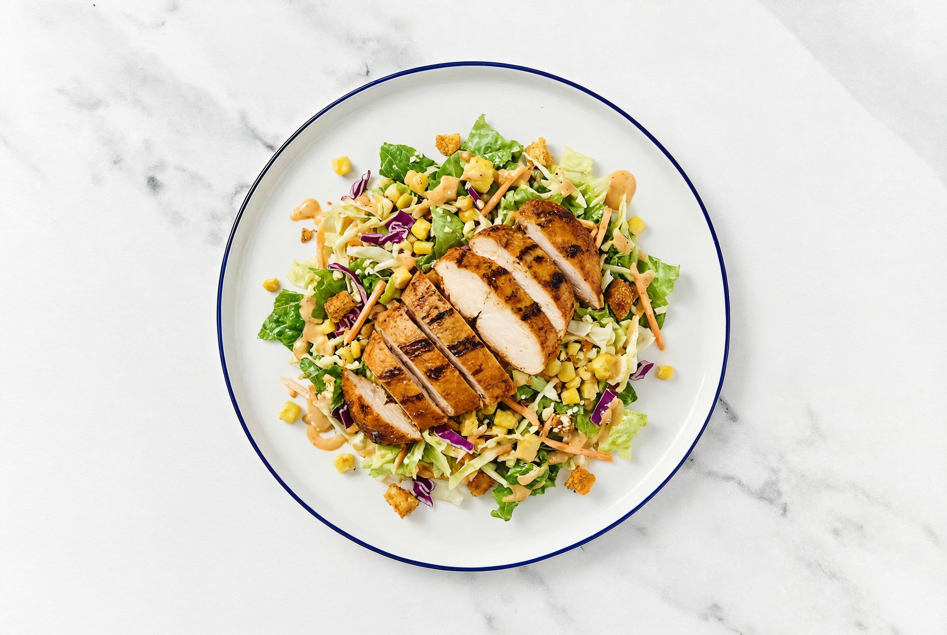 Street Corn Chopped Salad with Blackened Chicken