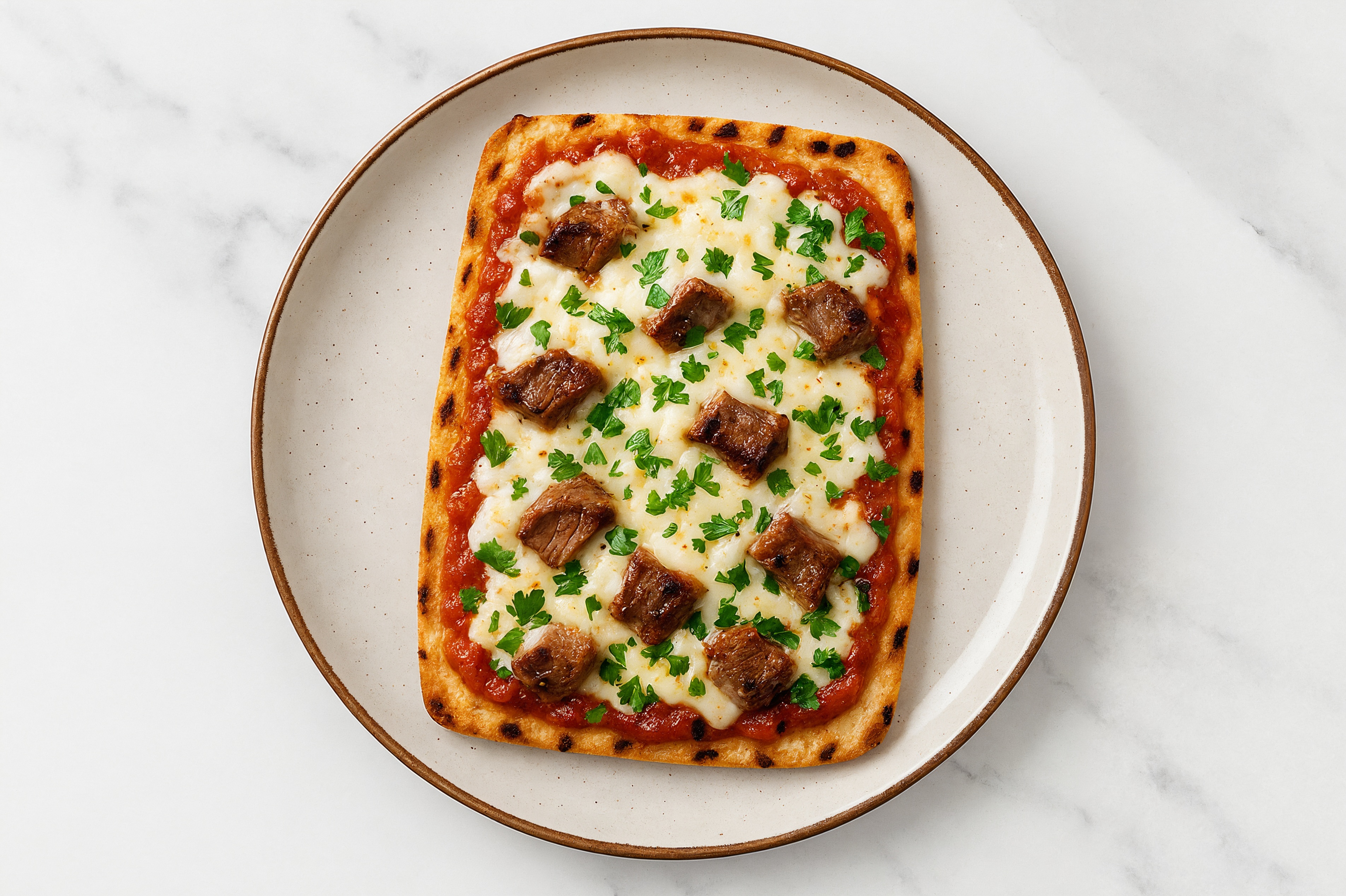 Classic Sirloin Pizza with Parsley
