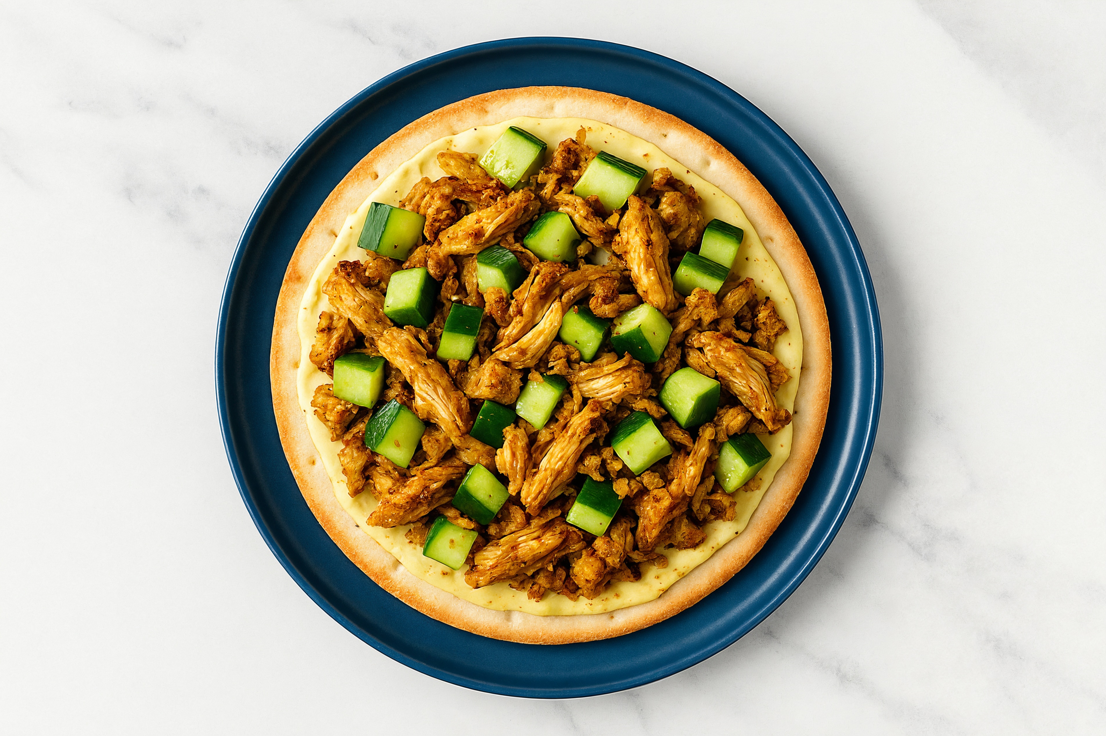Cucumber Shawarma Honey Mustard Gluten Free Pizza